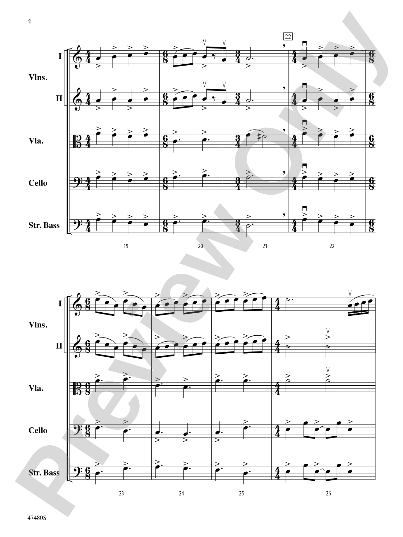 Primal Strings: String Orchestra Conductor Score & Parts
