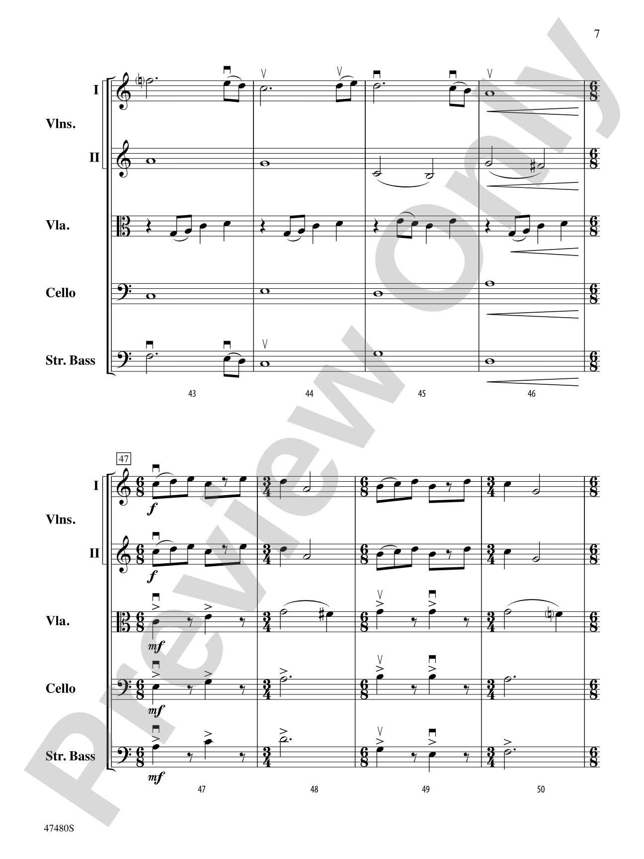 Primal Strings: String Orchestra Conductor Score & Parts