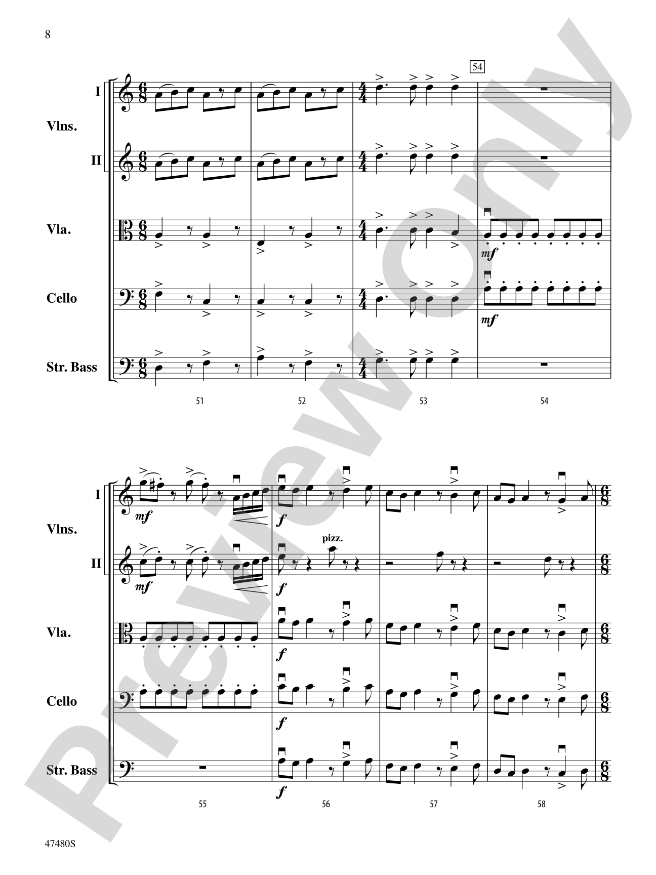 Primal Strings: String Orchestra Conductor Score & Parts
