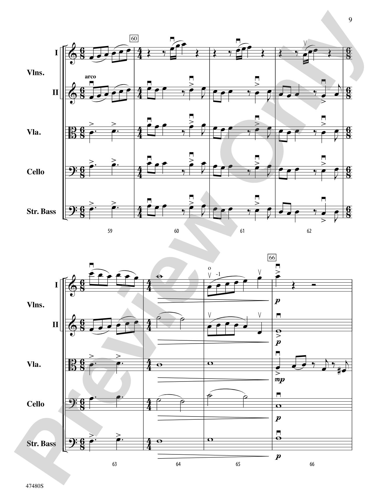Primal Strings: String Orchestra Conductor Score & Parts