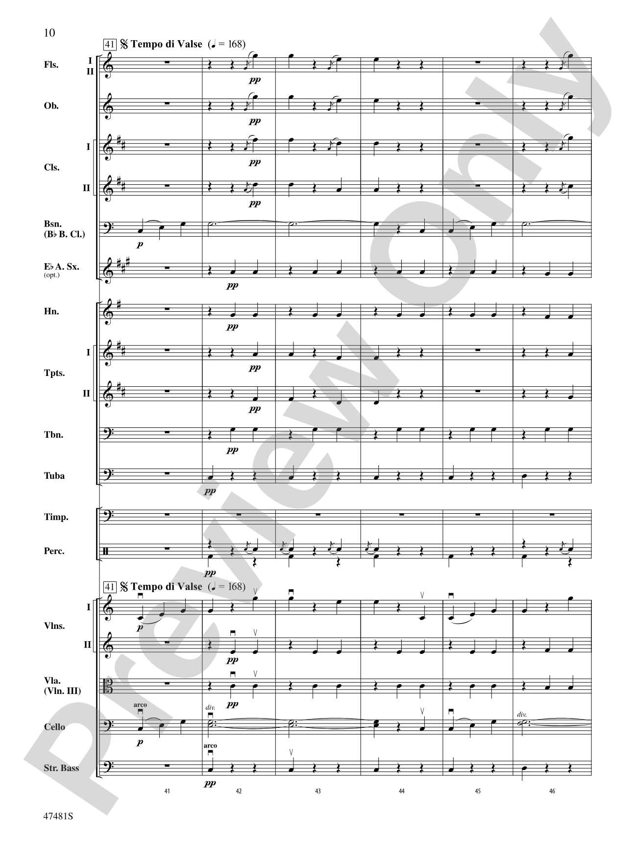 The Blue Danube Waltz: Score