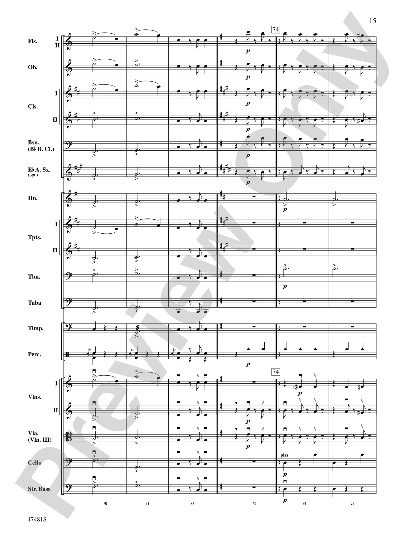The Blue Danube Waltz: Score