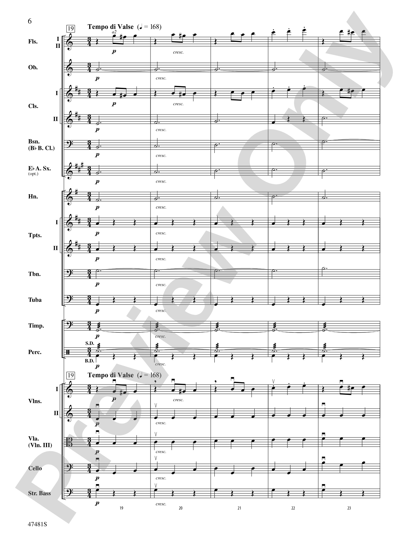 The Blue Danube Waltz: Score