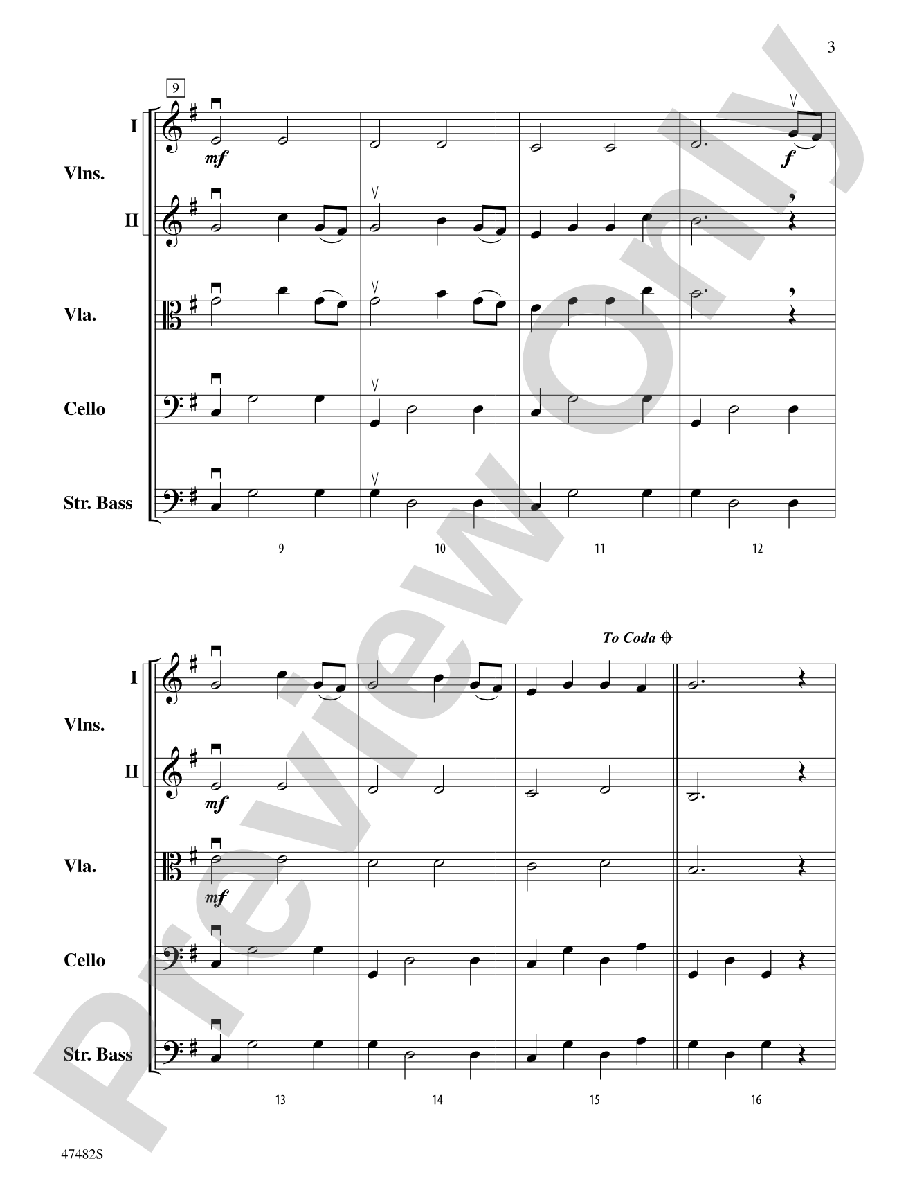 Rainbow's End: String Orchestra Conductor Score & Parts