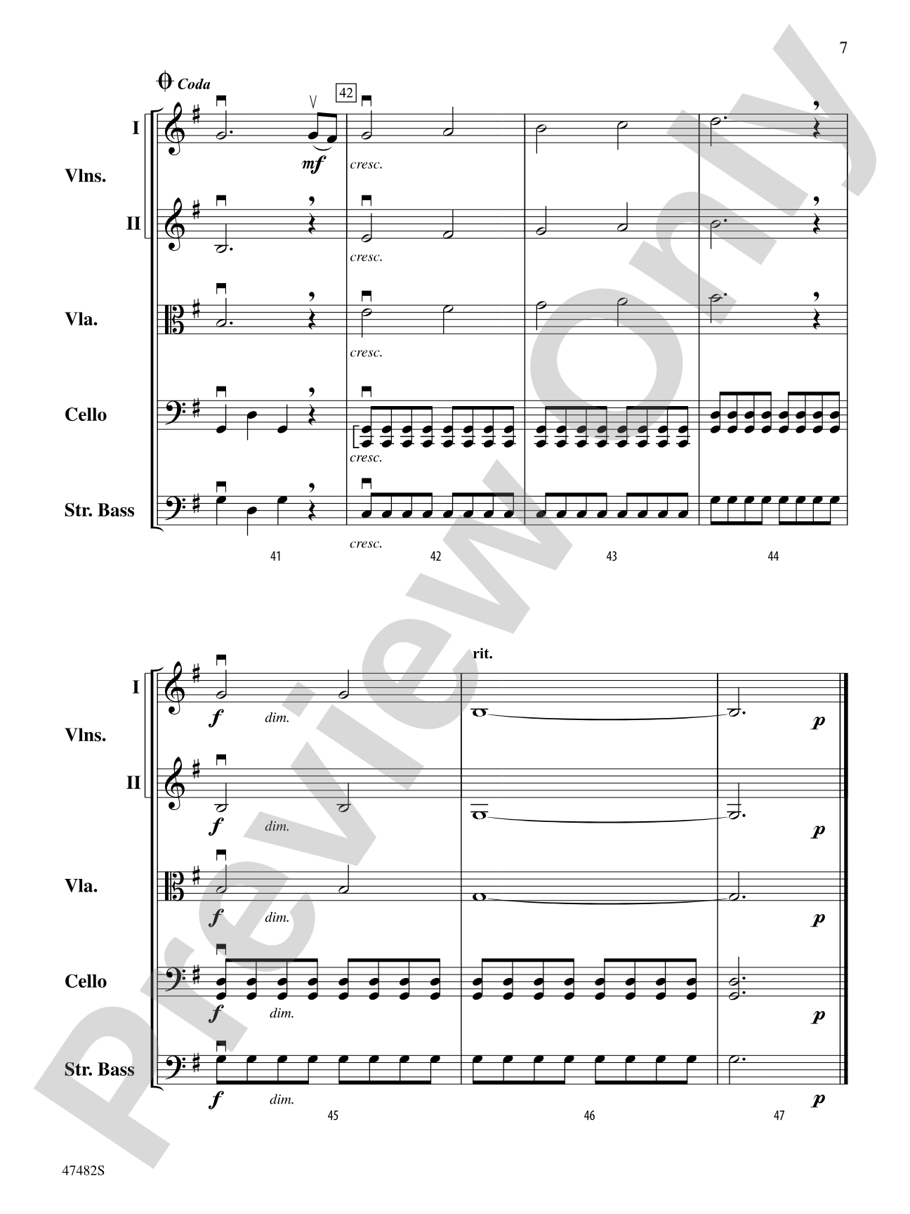 Rainbow's End: String Orchestra Conductor Score & Parts