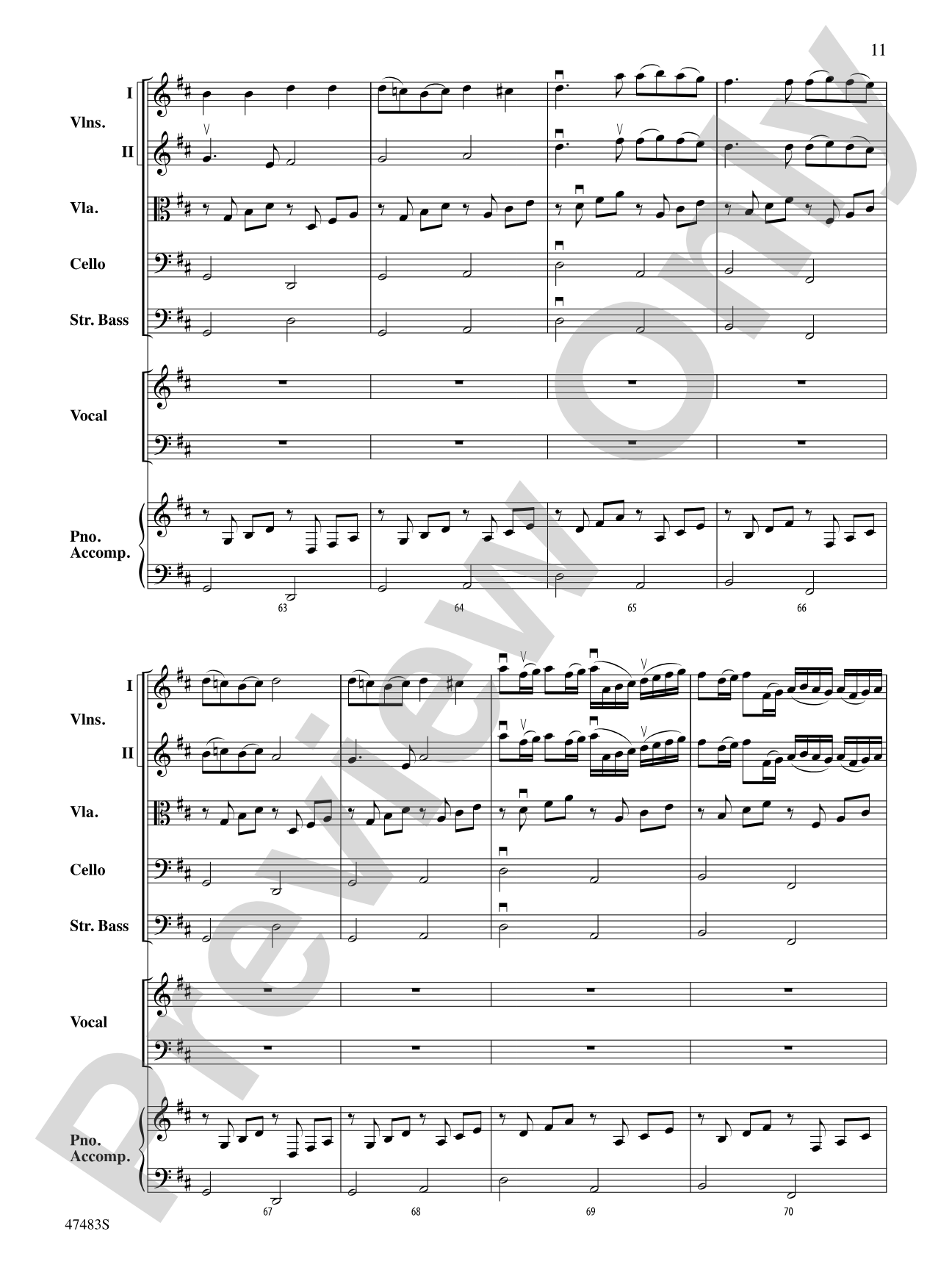 Christmas Canon: Score