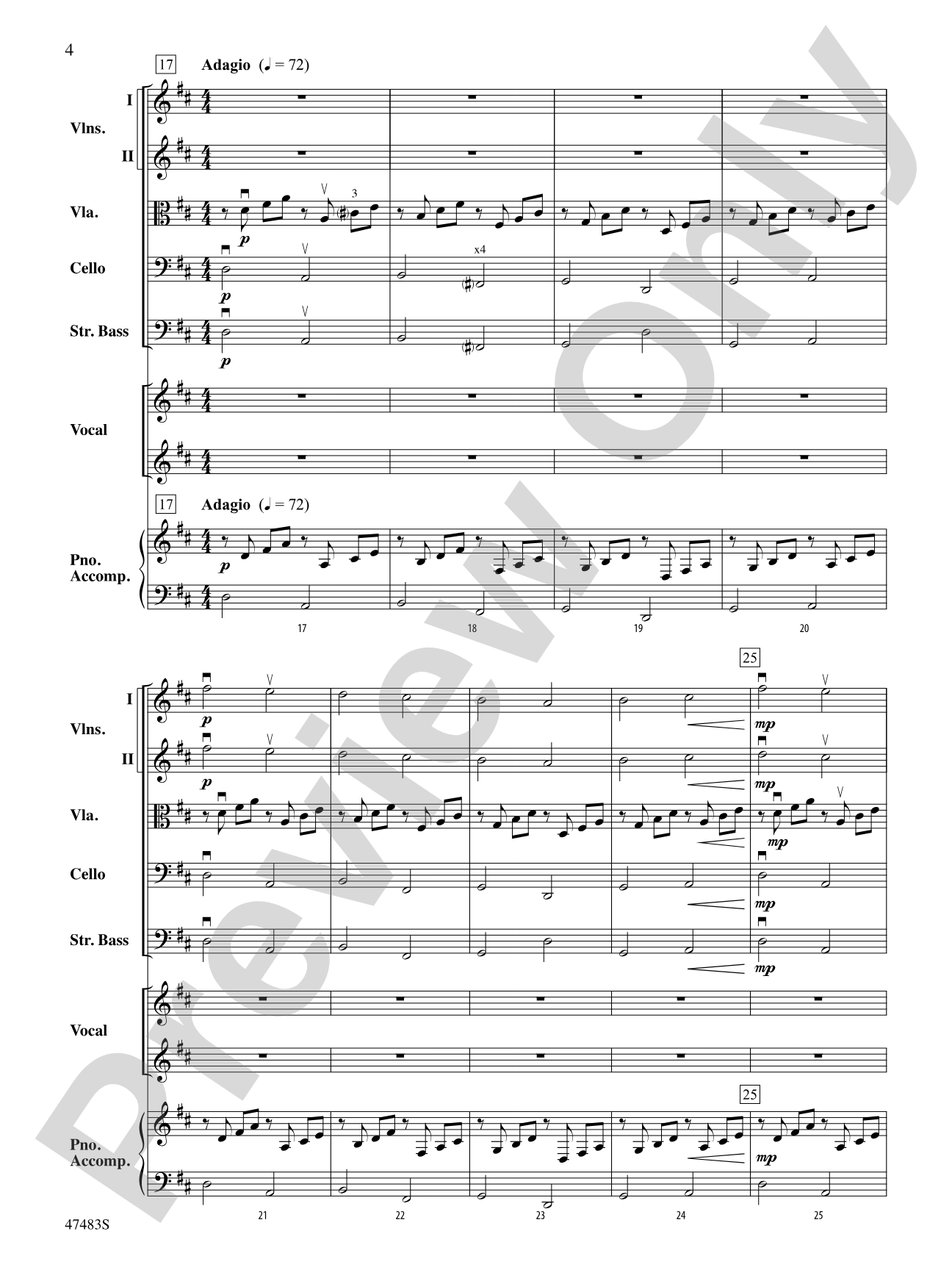 Christmas Canon: Score