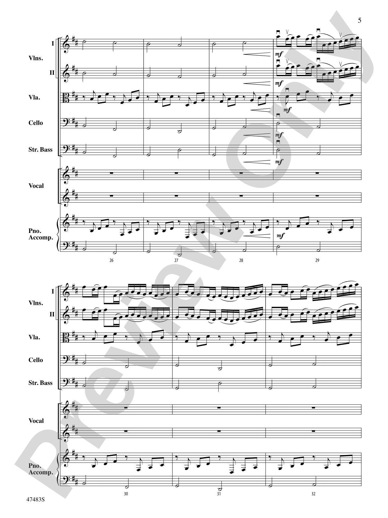 Christmas Canon: Score