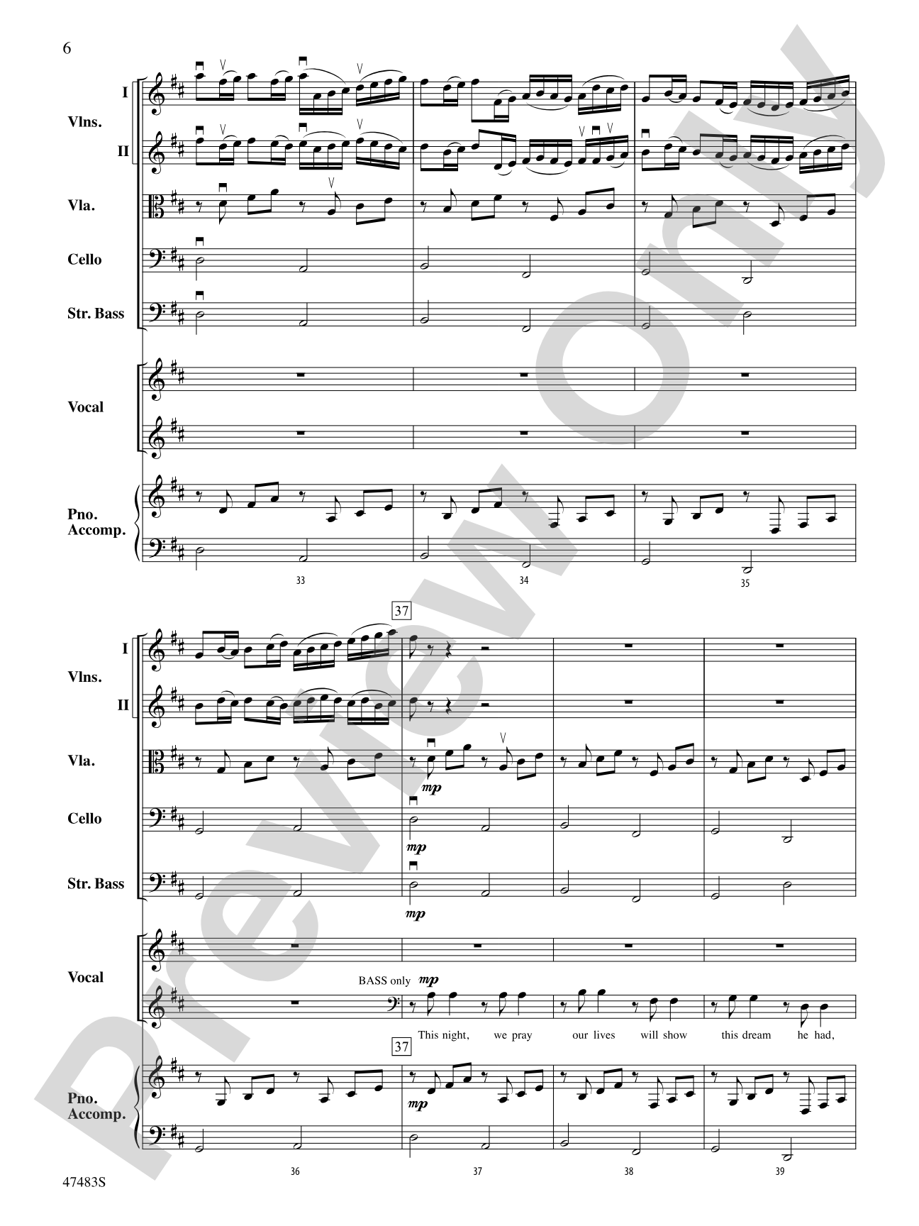 Christmas Canon: Score