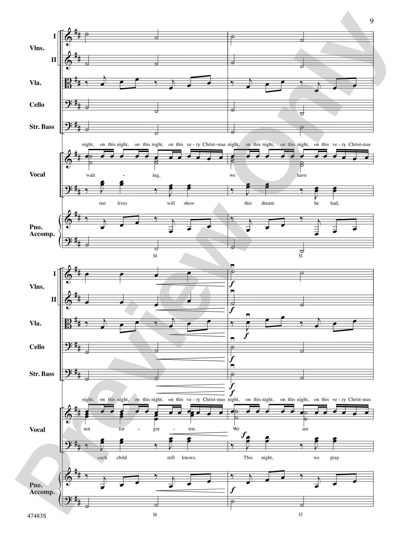 Christmas Canon: Score