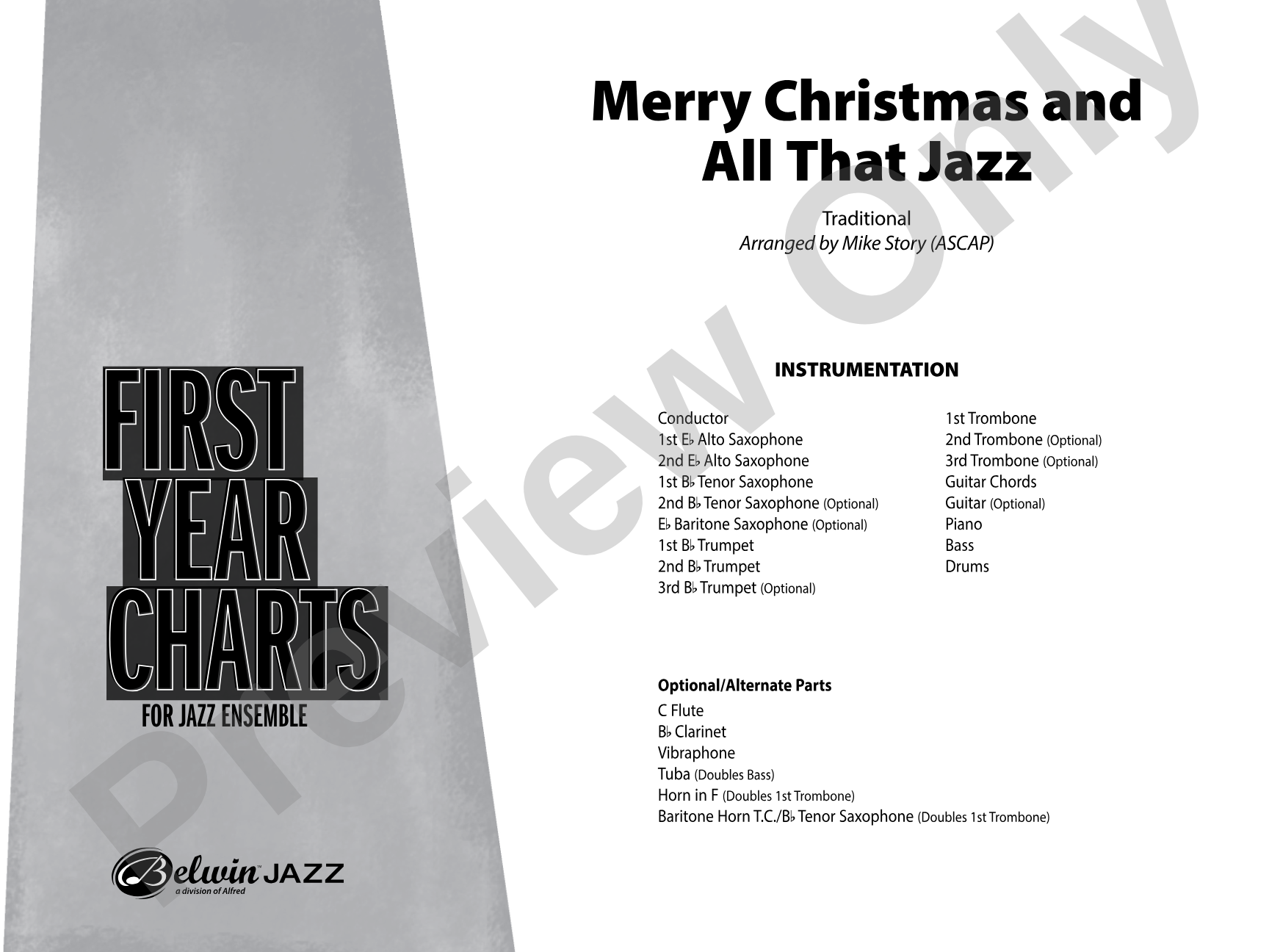 Merry Christmas and All That Jazz: Jazz Ensemble Conductor Score & Parts