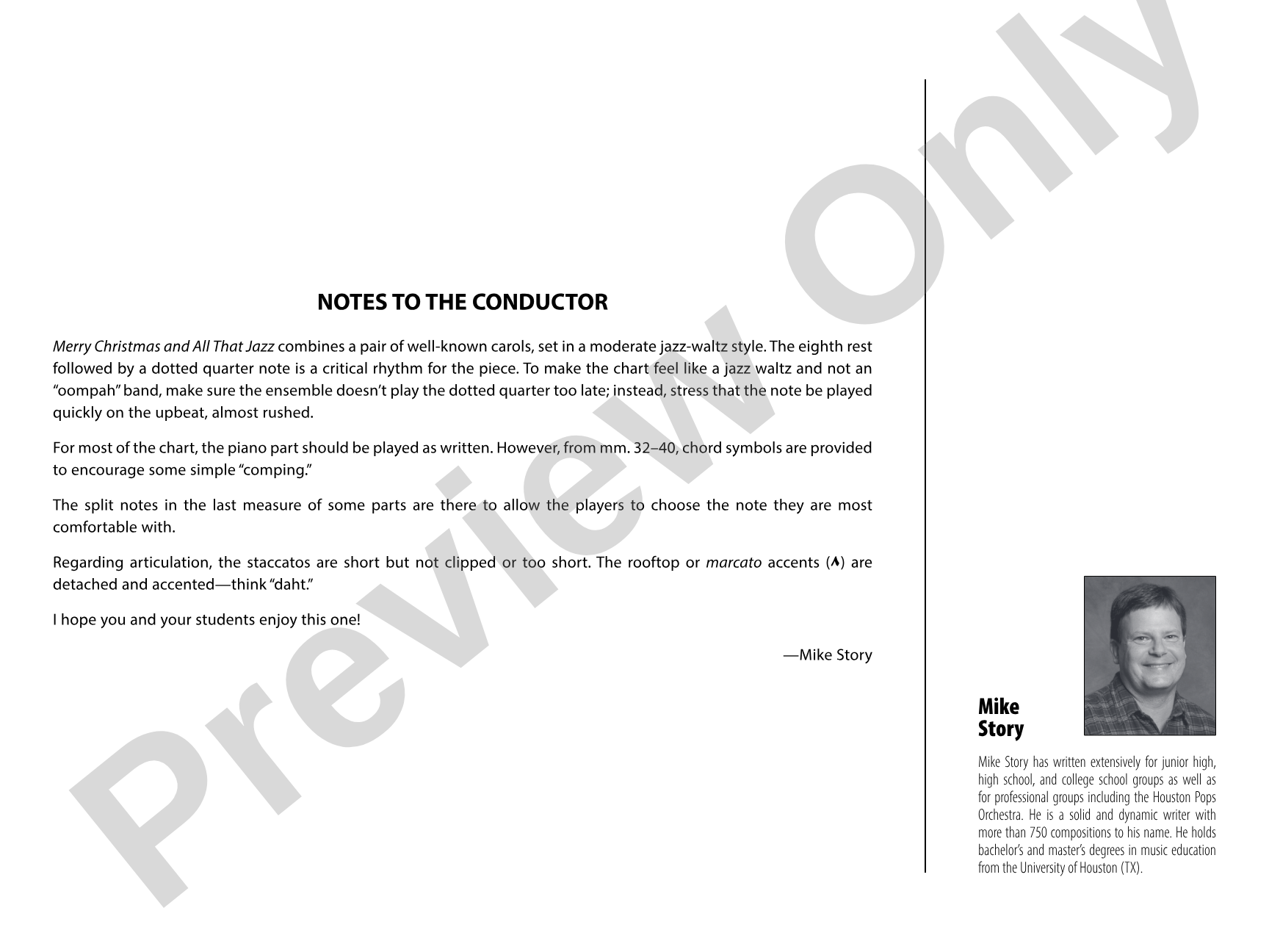 Merry Christmas and All That Jazz: Jazz Ensemble Conductor Score & Parts