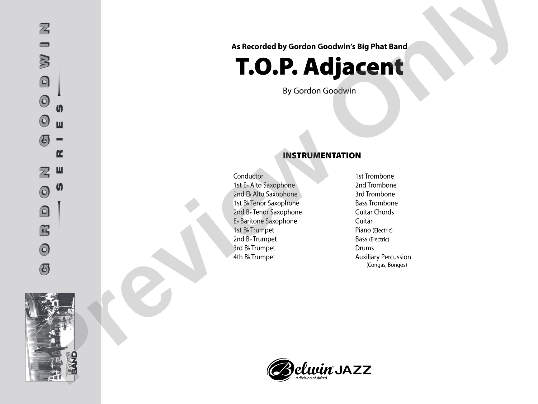 T.O.P. Adjacent: Jazz Ensemble Conductor Score & Parts