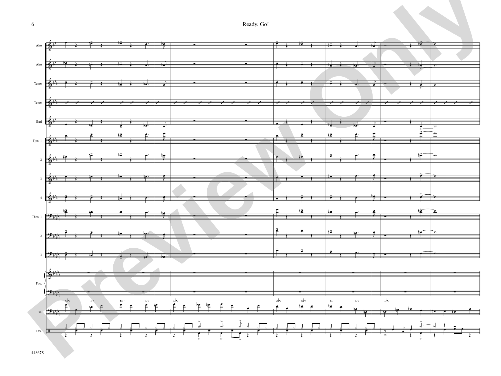 Ready, Go! from Toot Suite: Jazz Ensemble Conductor Score & Parts