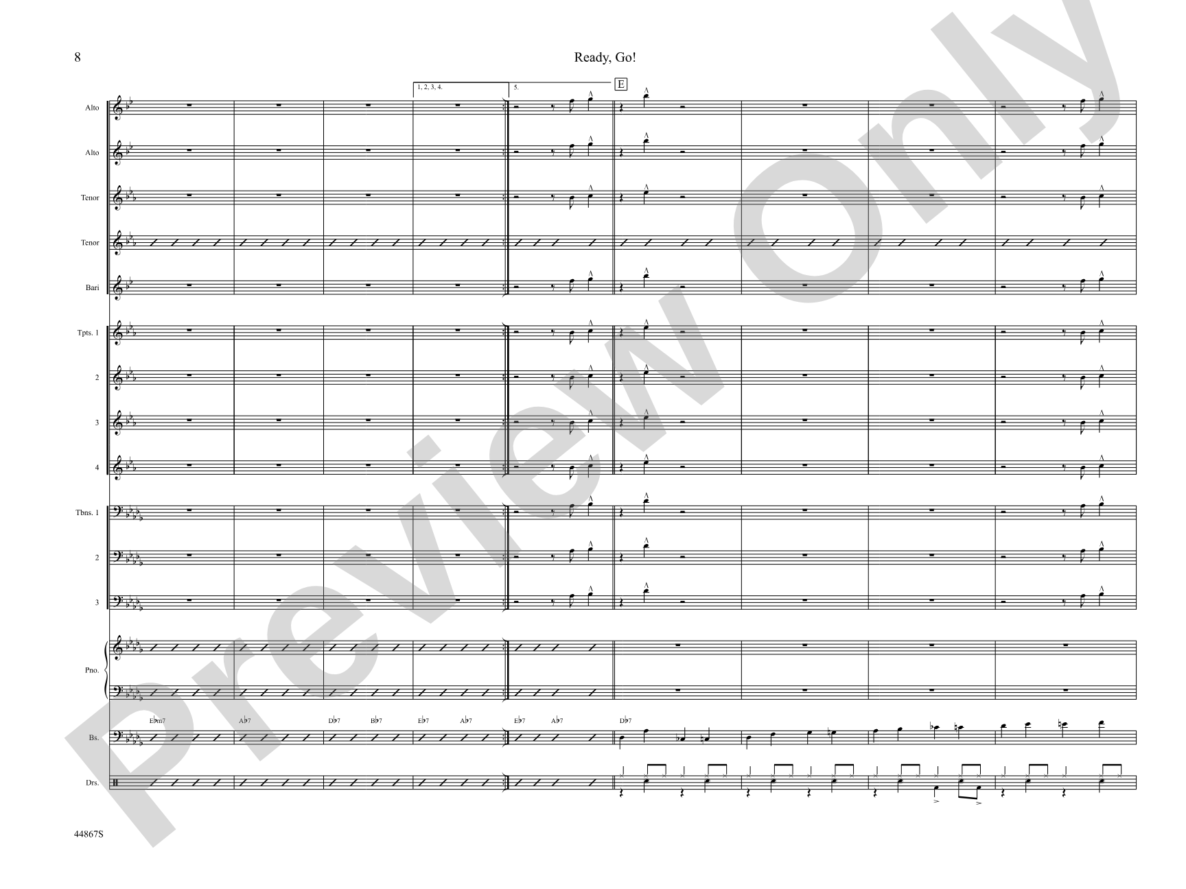 Ready, Go! from Toot Suite: Jazz Ensemble Conductor Score & Parts