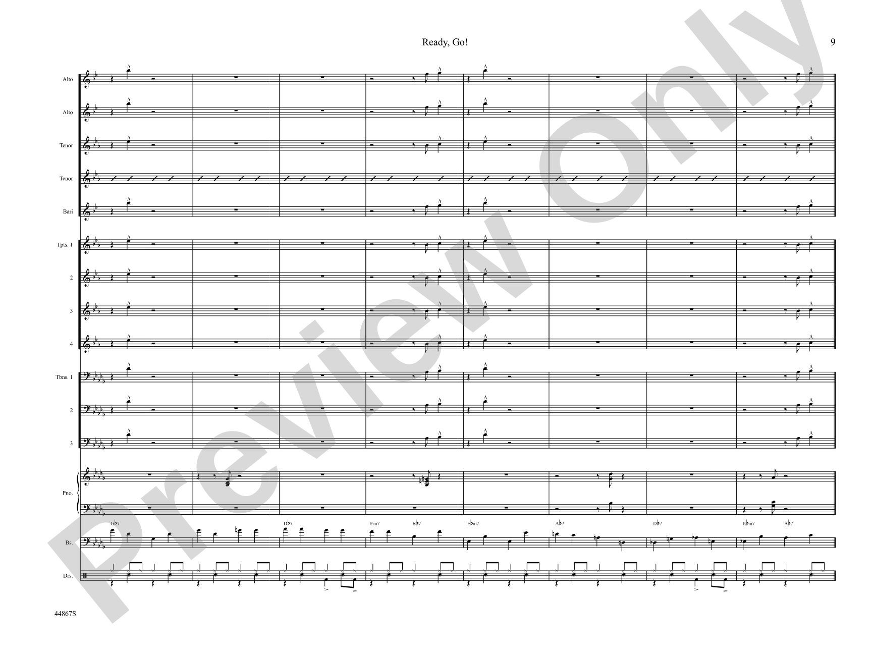 Ready, Go! from Toot Suite: Jazz Ensemble Conductor Score & Parts