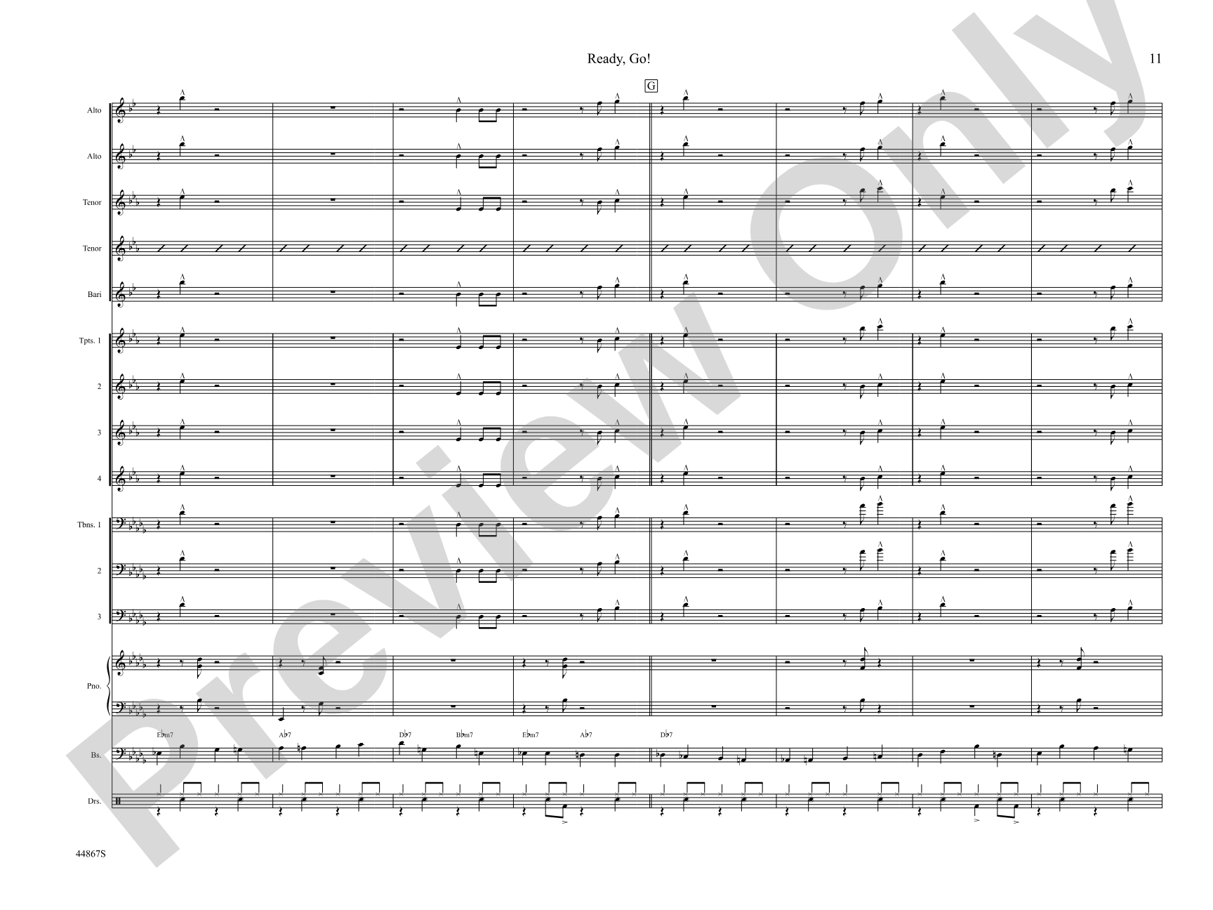 Ready, Go! from Toot Suite: Jazz Ensemble Conductor Score & Parts