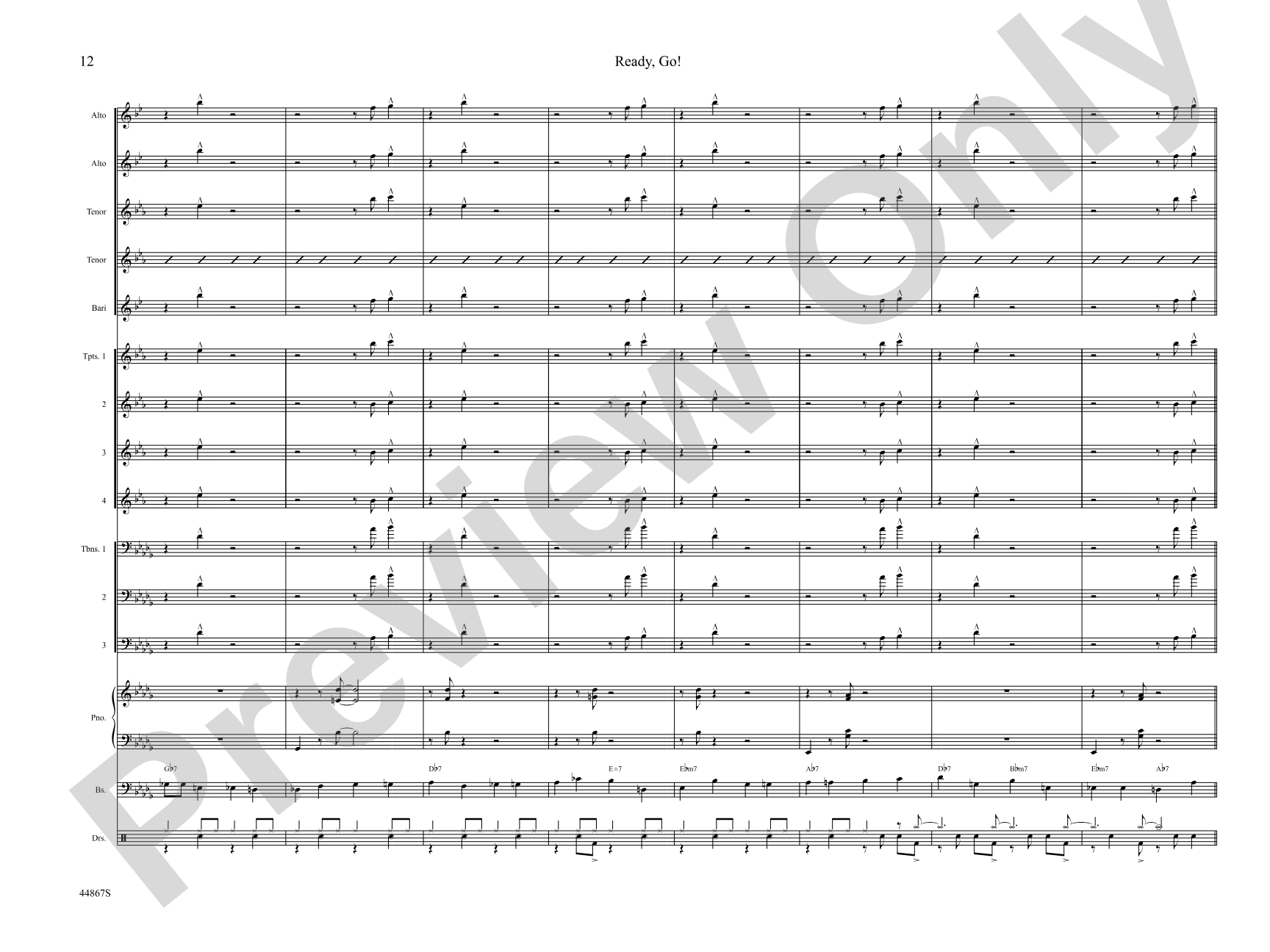 Ready, Go! from Toot Suite: Jazz Ensemble Conductor Score & Parts