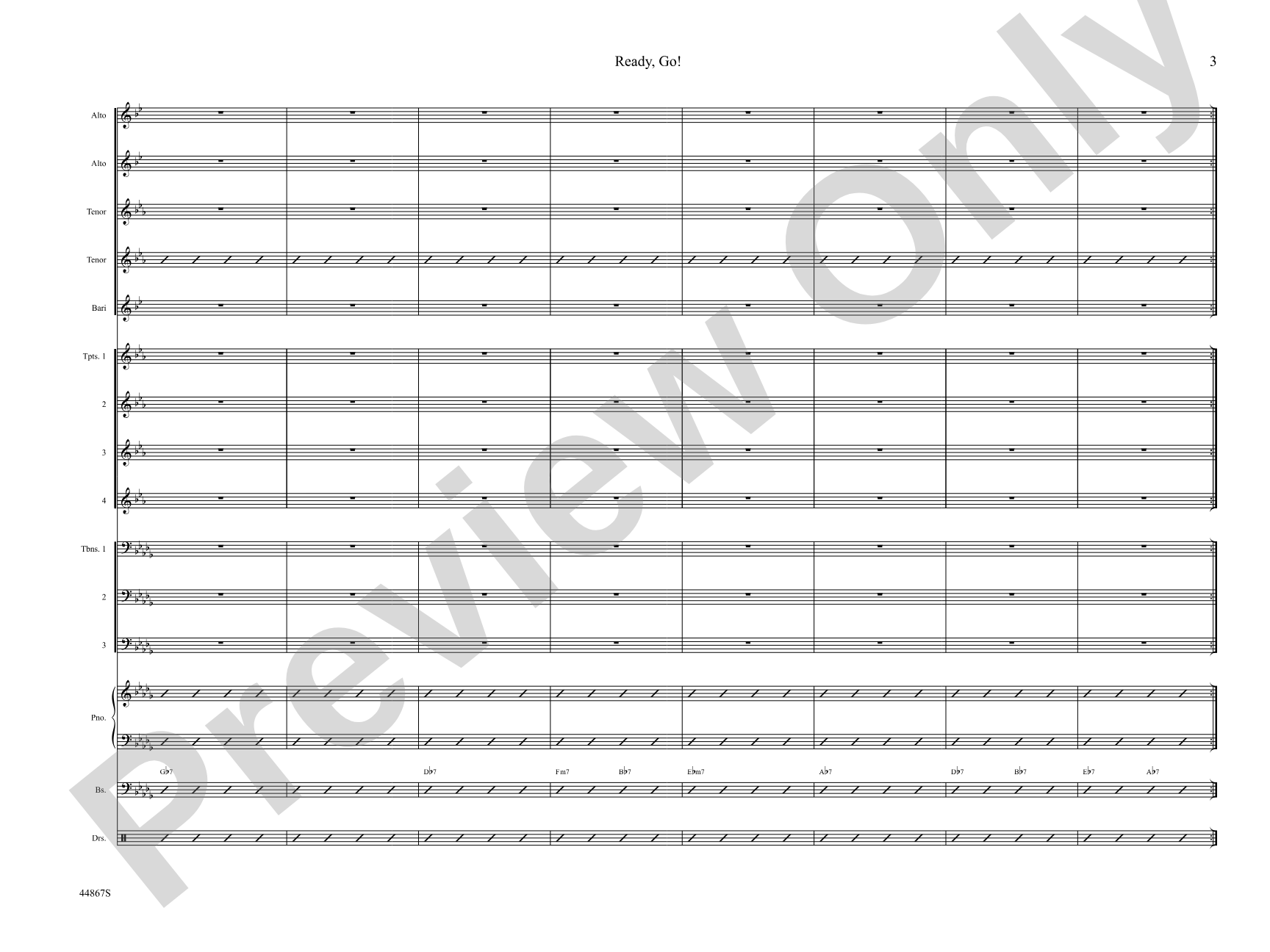 Ready, Go! from Toot Suite: Jazz Ensemble Conductor Score & Parts
