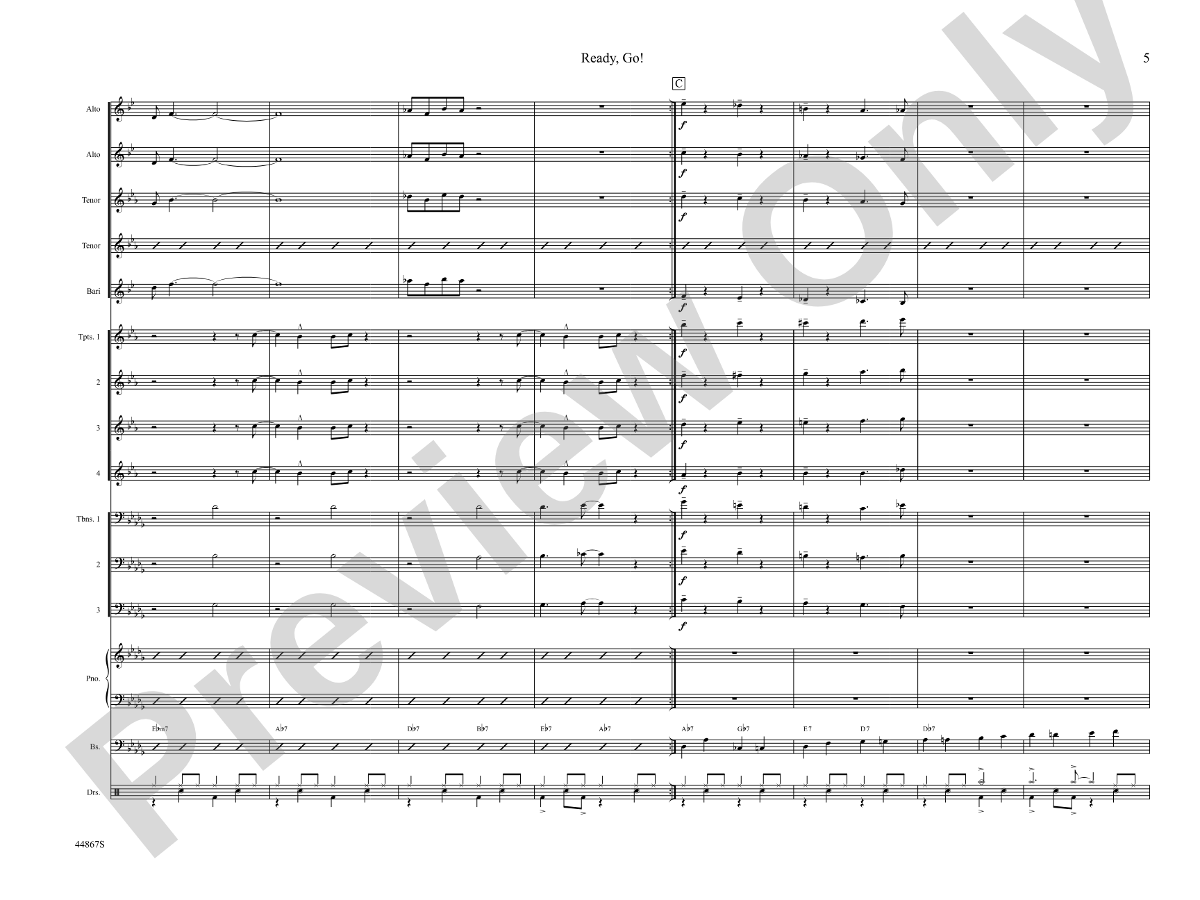 Ready, Go! from Toot Suite: Jazz Ensemble Conductor Score & Parts