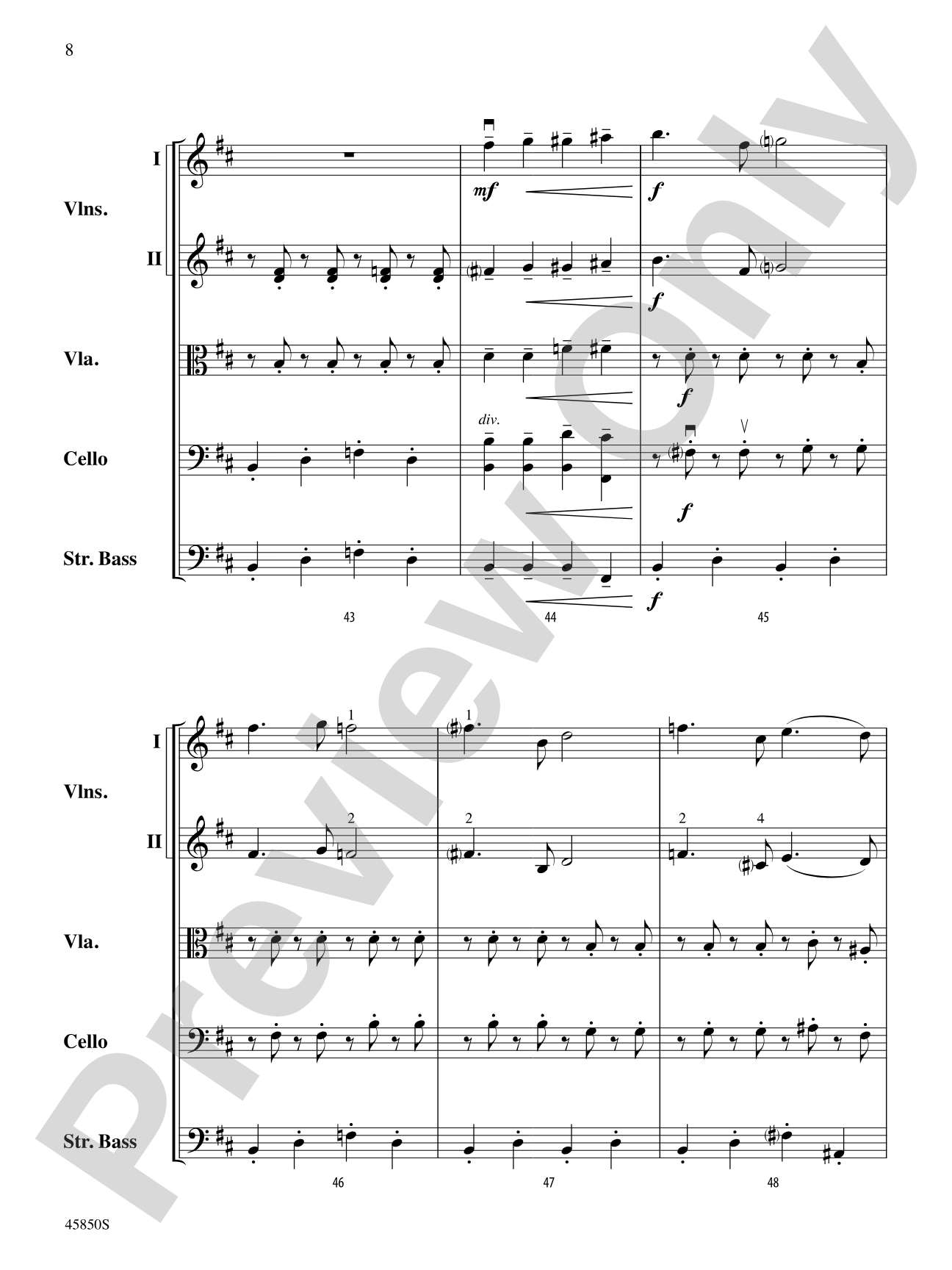 A Danny Elfman Spooktacular: String Orchestra Conductor Score & Parts