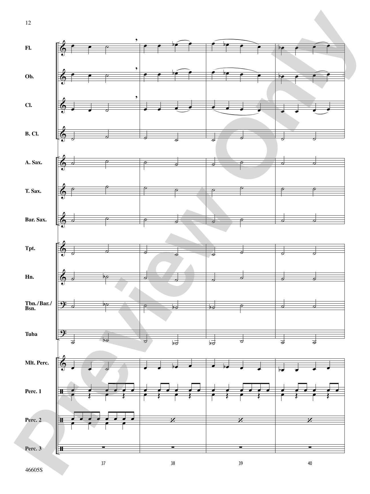 Ode to Three Ships: Concert Band Conductor Score & Parts