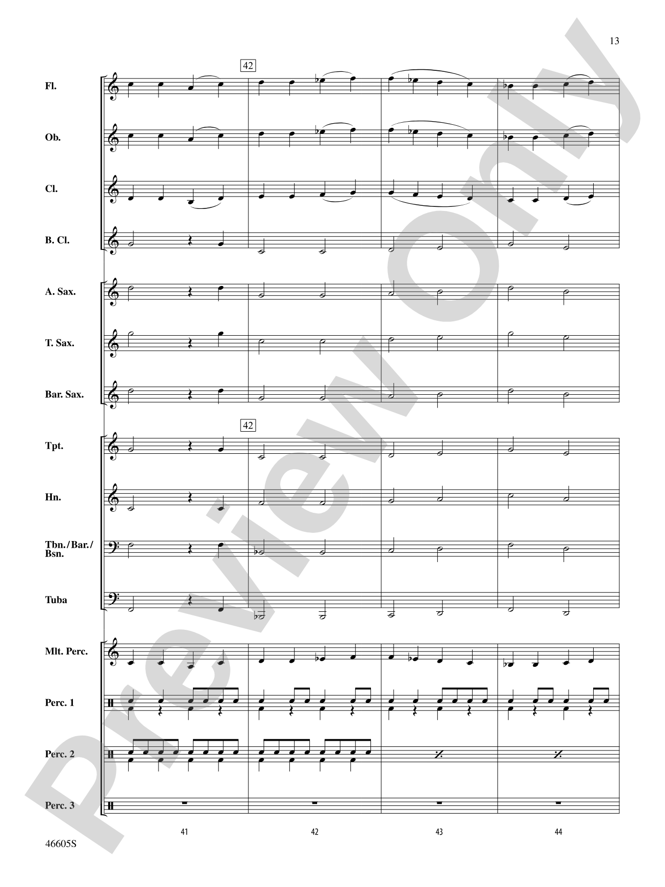 Ode to Three Ships: Concert Band Conductor Score & Parts