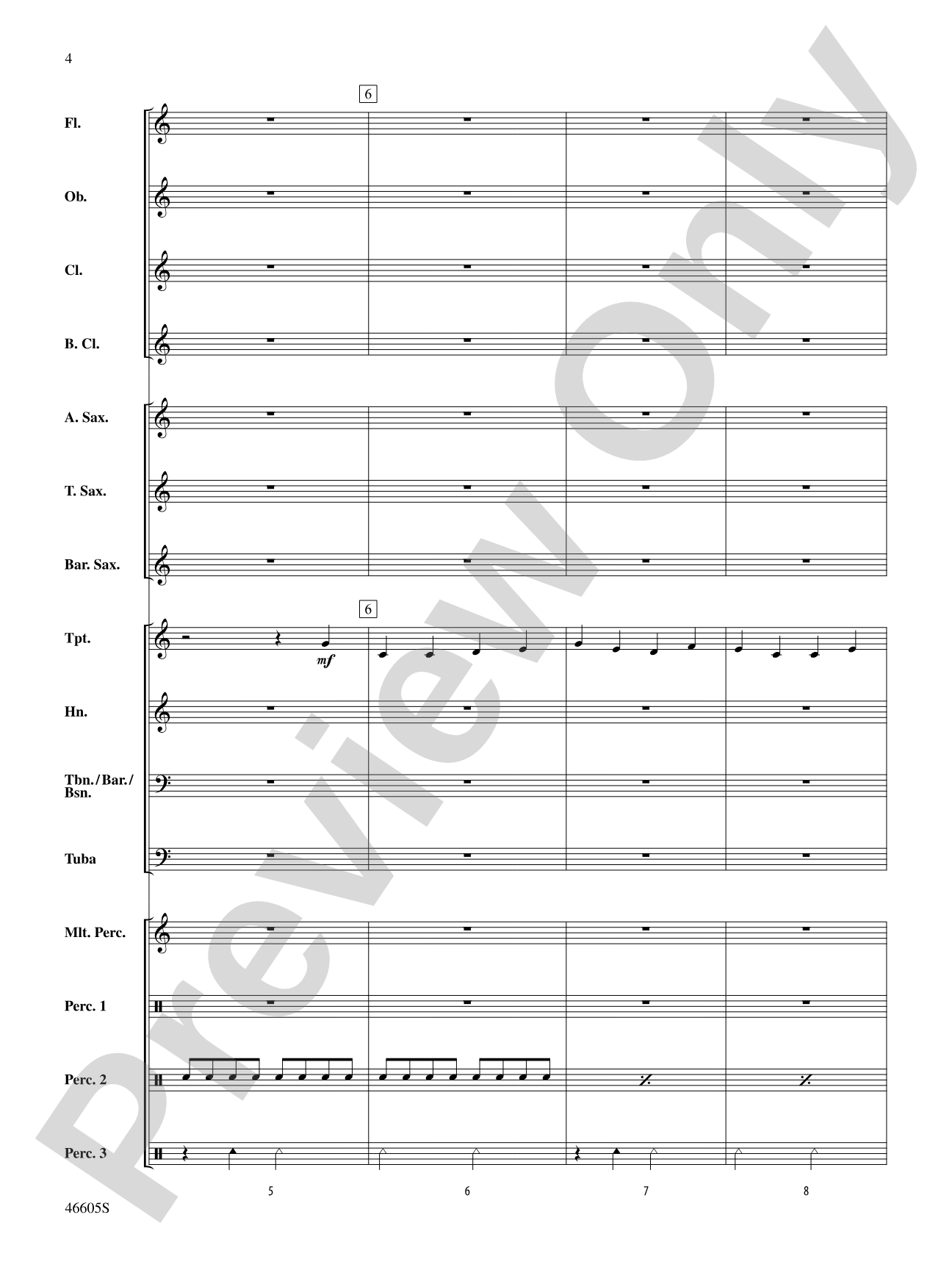 Ode to Three Ships: Concert Band Conductor Score & Parts