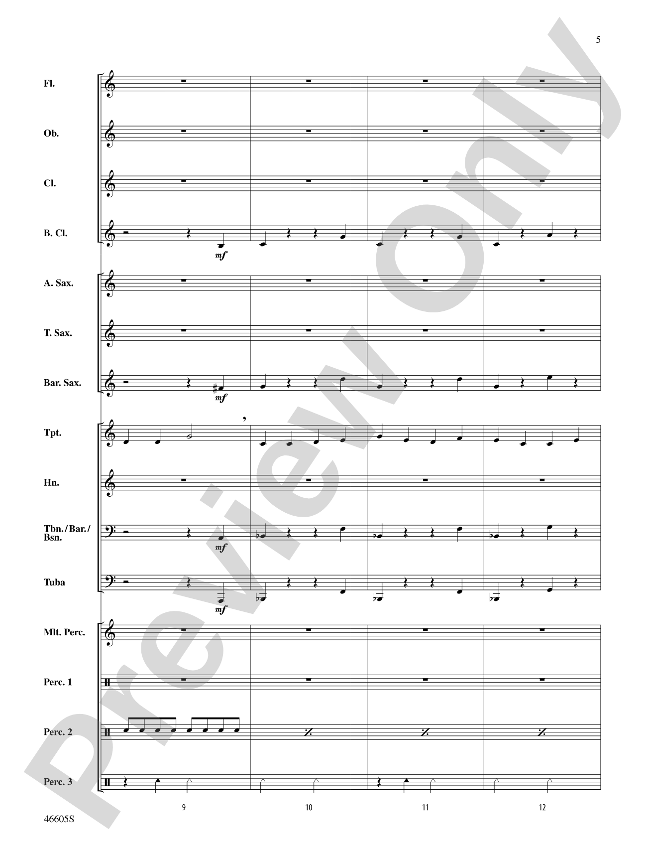 Ode to Three Ships: Concert Band Conductor Score & Parts
