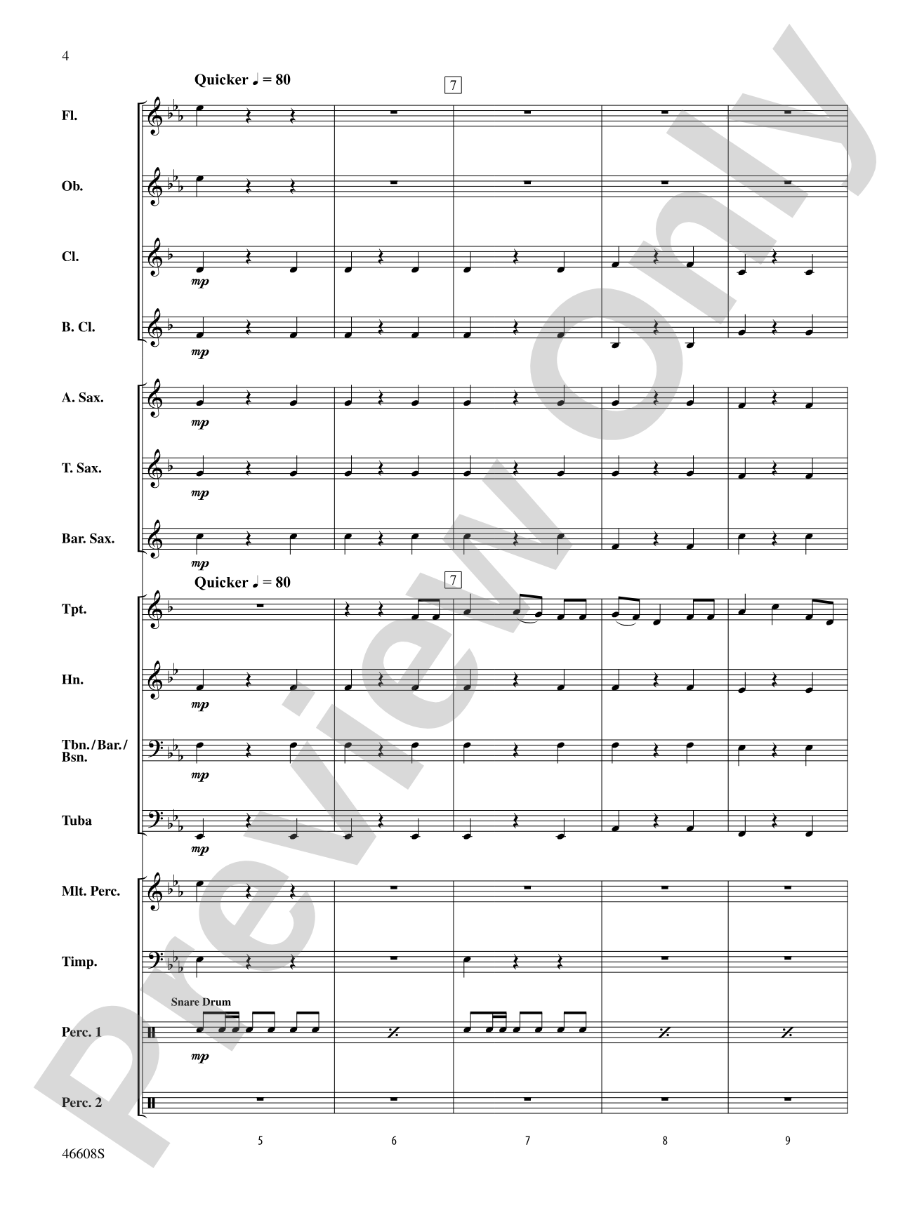 Sketches on a Shaped-Note Tune: Concert Band Conductor Score & Parts