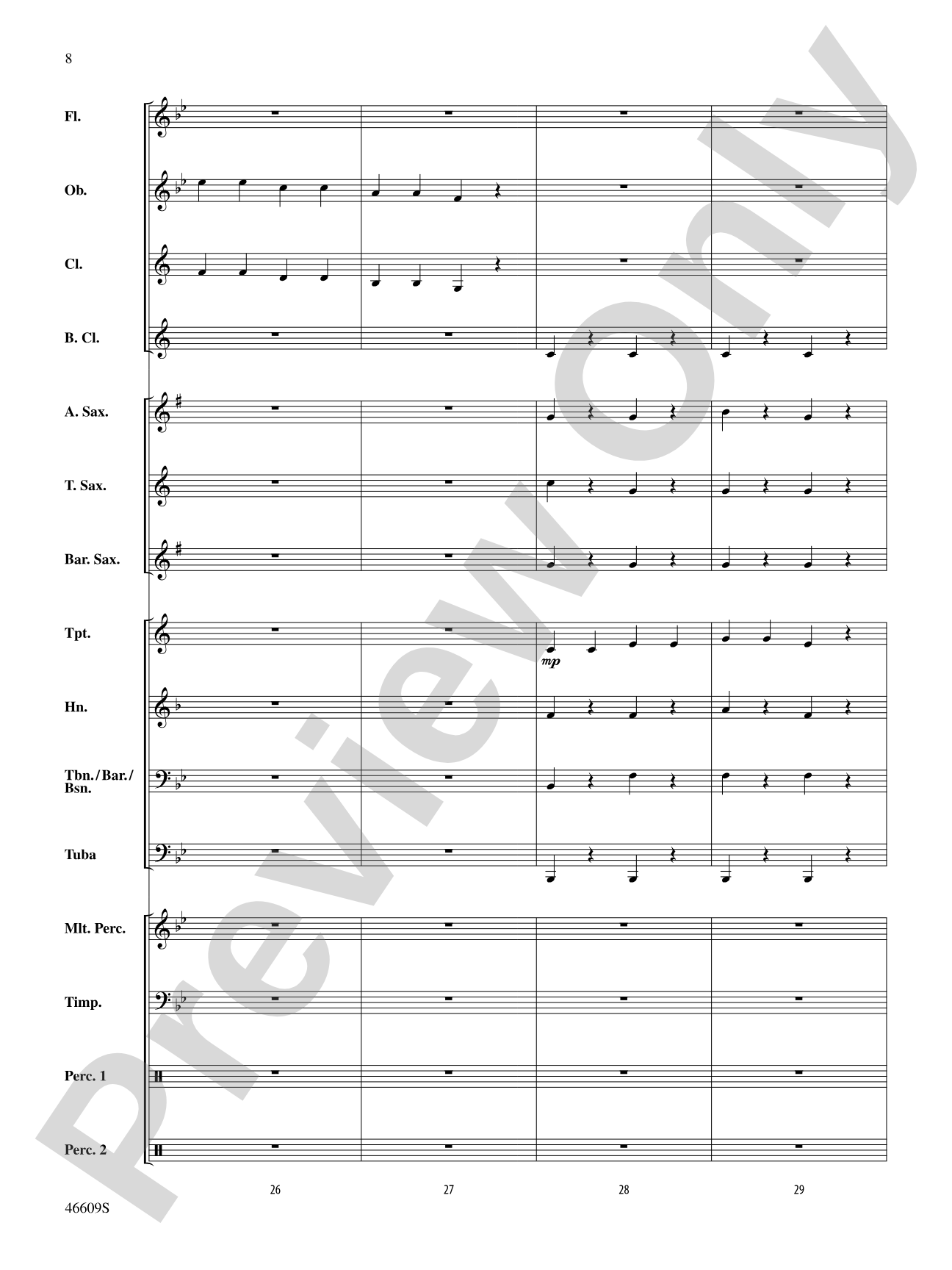 A (Very) Short History of Music: Concert Band Conductor Score & Parts