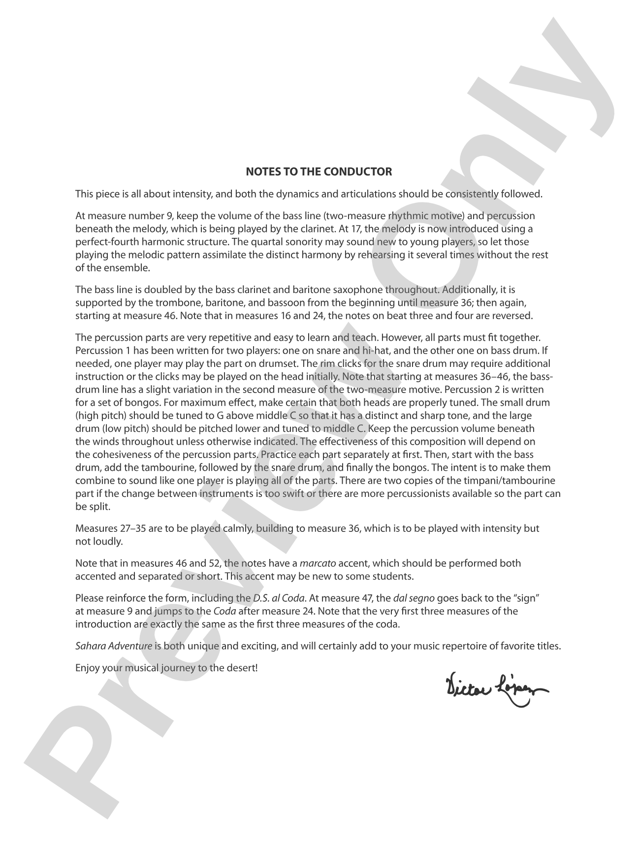 Sahara Adventure: Concert Band Conductor Score & Parts