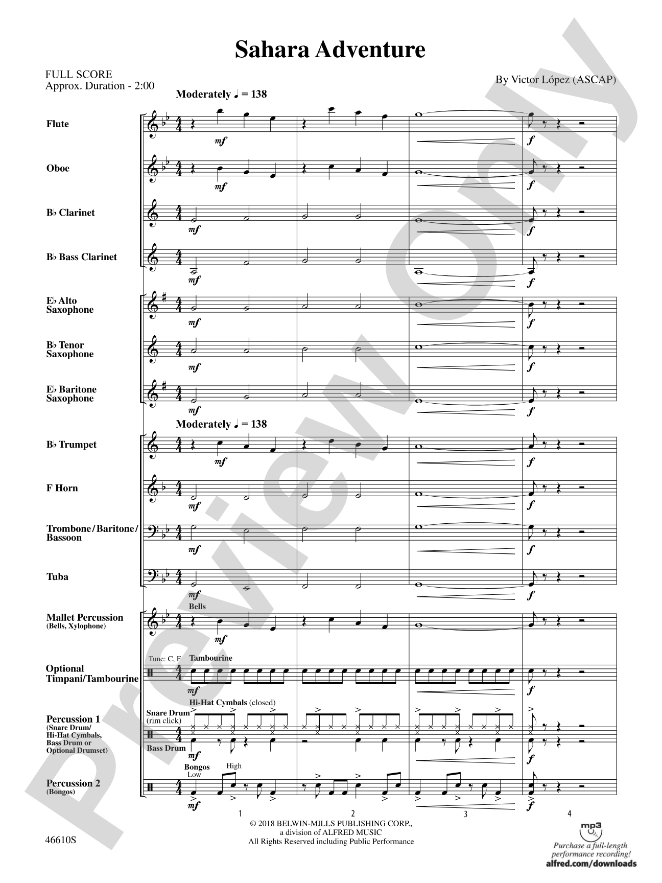 Sahara Adventure: Concert Band Conductor Score & Parts