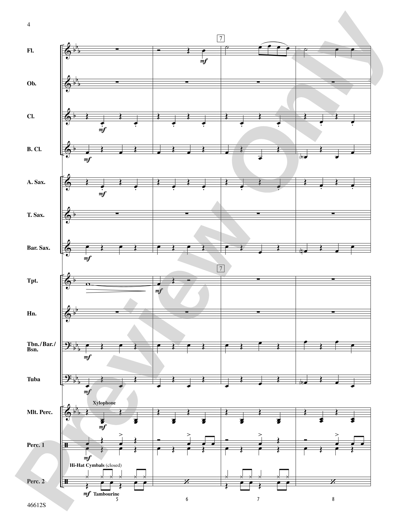 A Jamaican Christmas: Concert Band Conductor Score & Parts