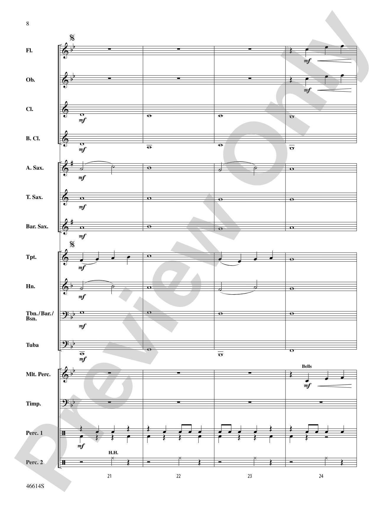 The Cold Canyon: Concert Band Conductor Score & Parts