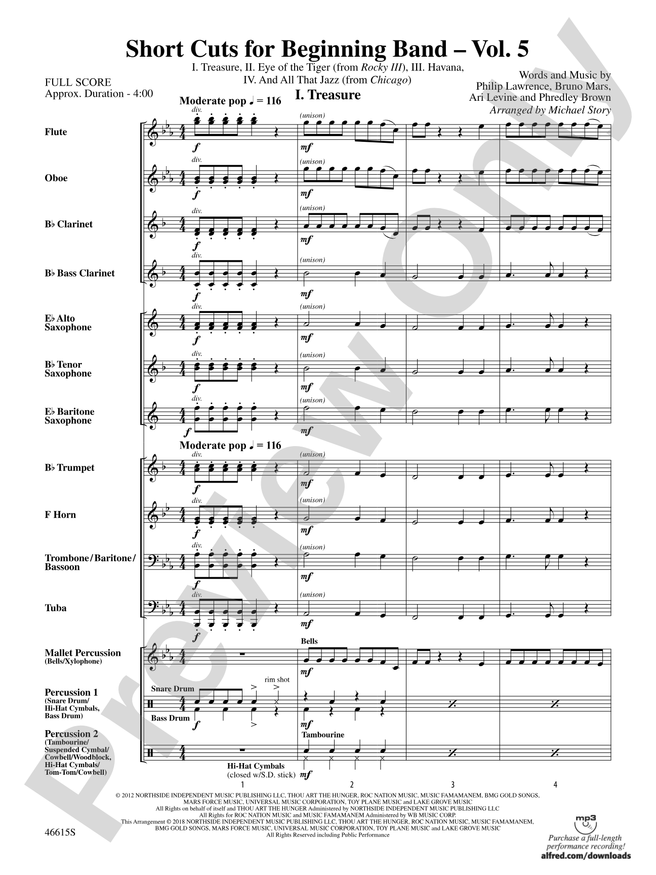 Short Cuts for Beginning Band -- Vol. 5: Concert Band Conductor Score & Parts