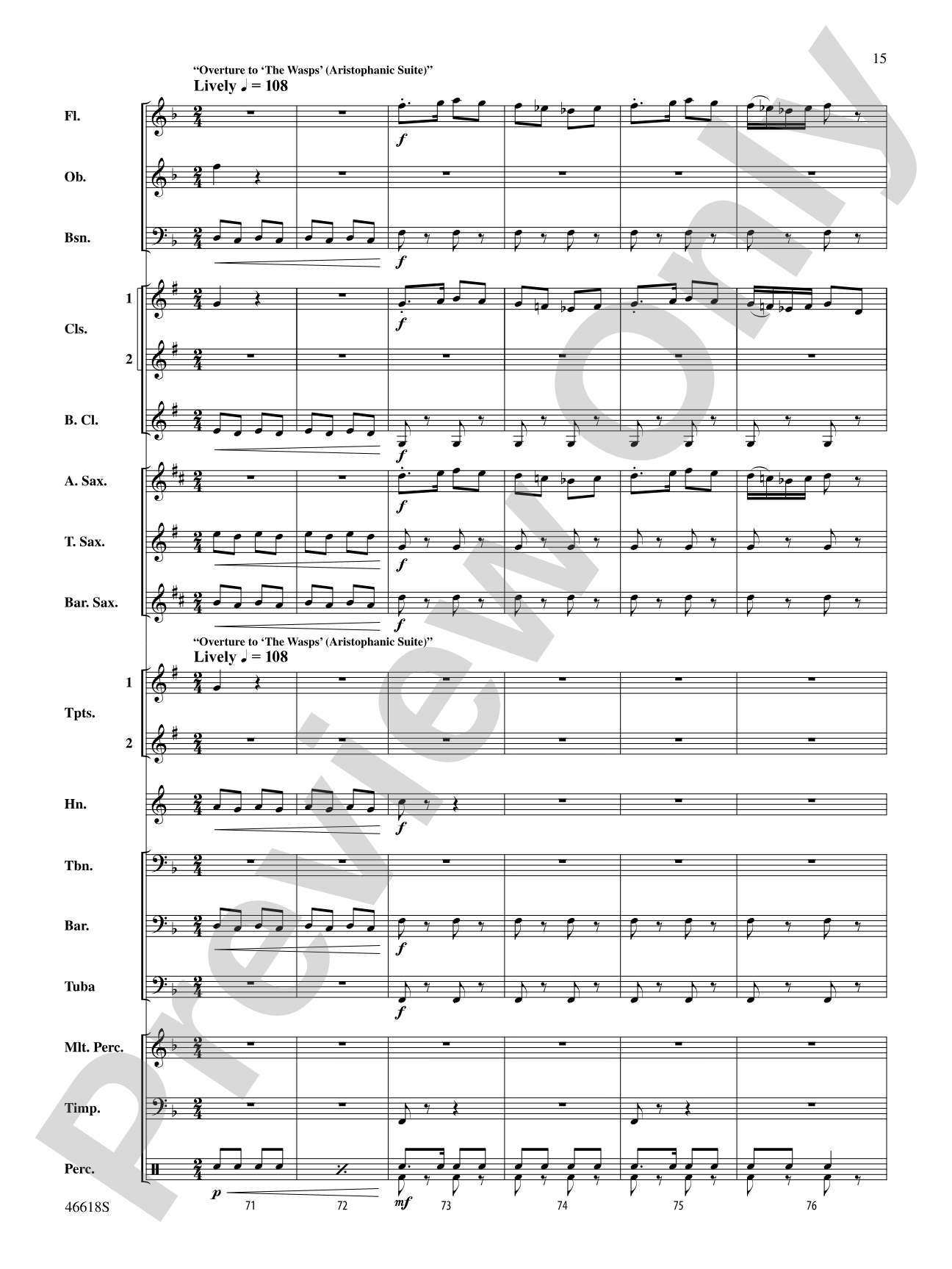 A Ralph Vaughan Williams Portrait: Score