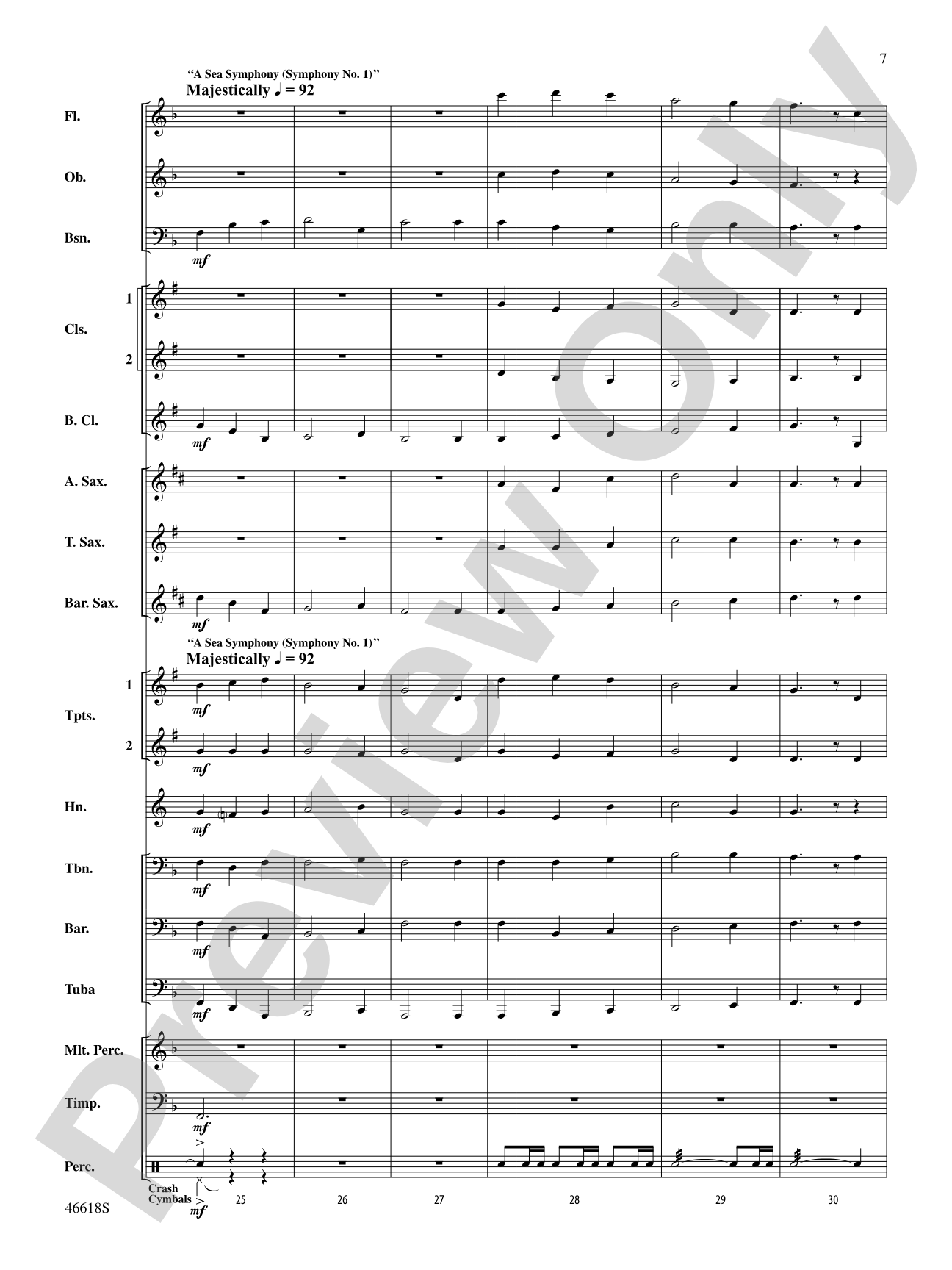 A Ralph Vaughan Williams Portrait: Score