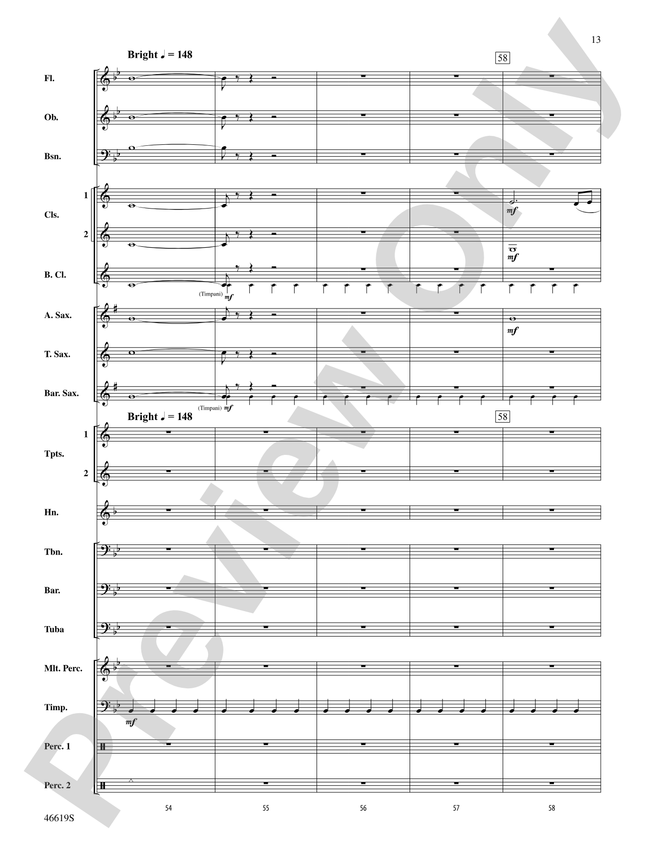 Footprints on the Moon: Concert Band Conductor Score & Parts