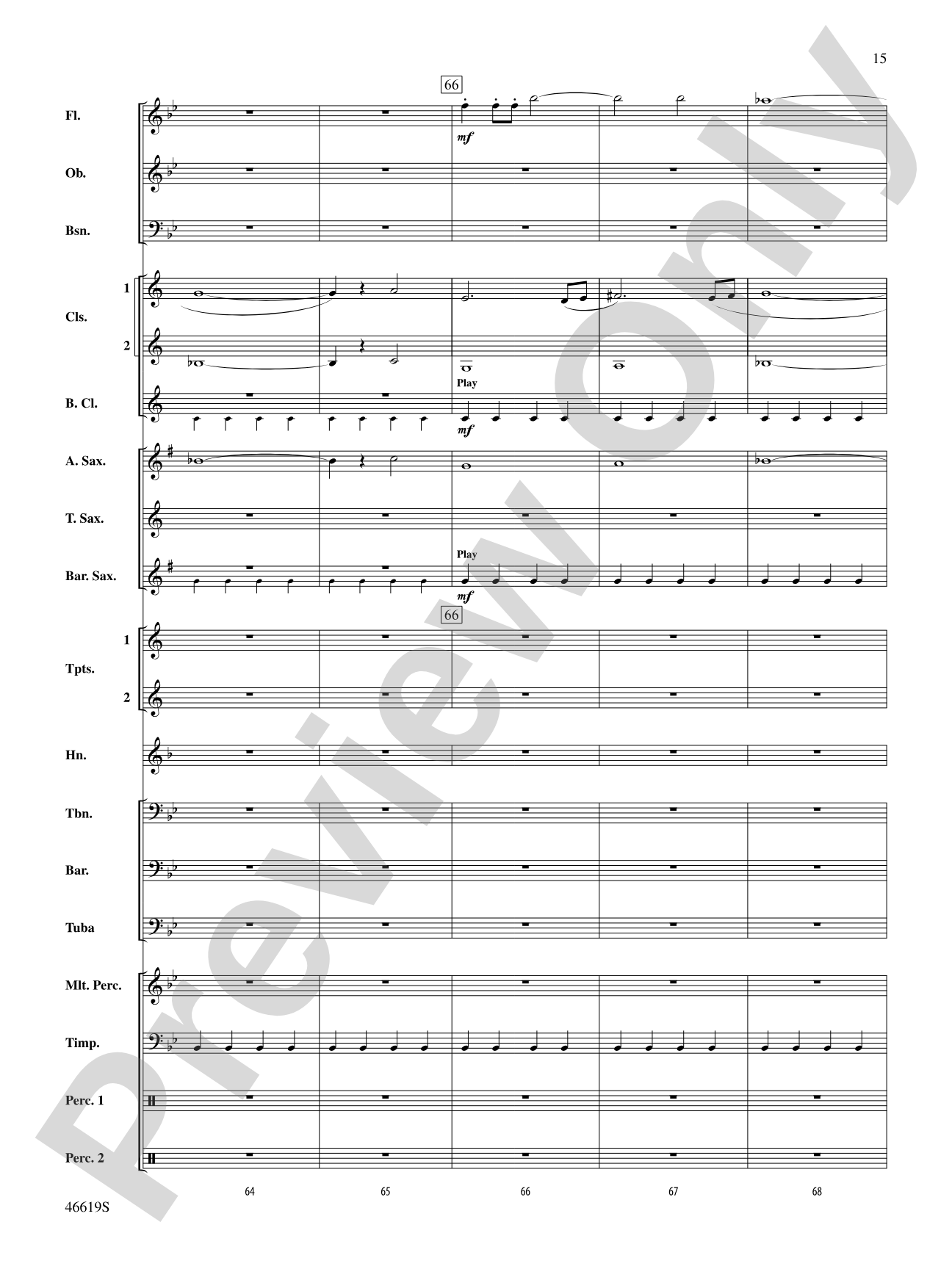 Footprints on the Moon: Concert Band Conductor Score & Parts