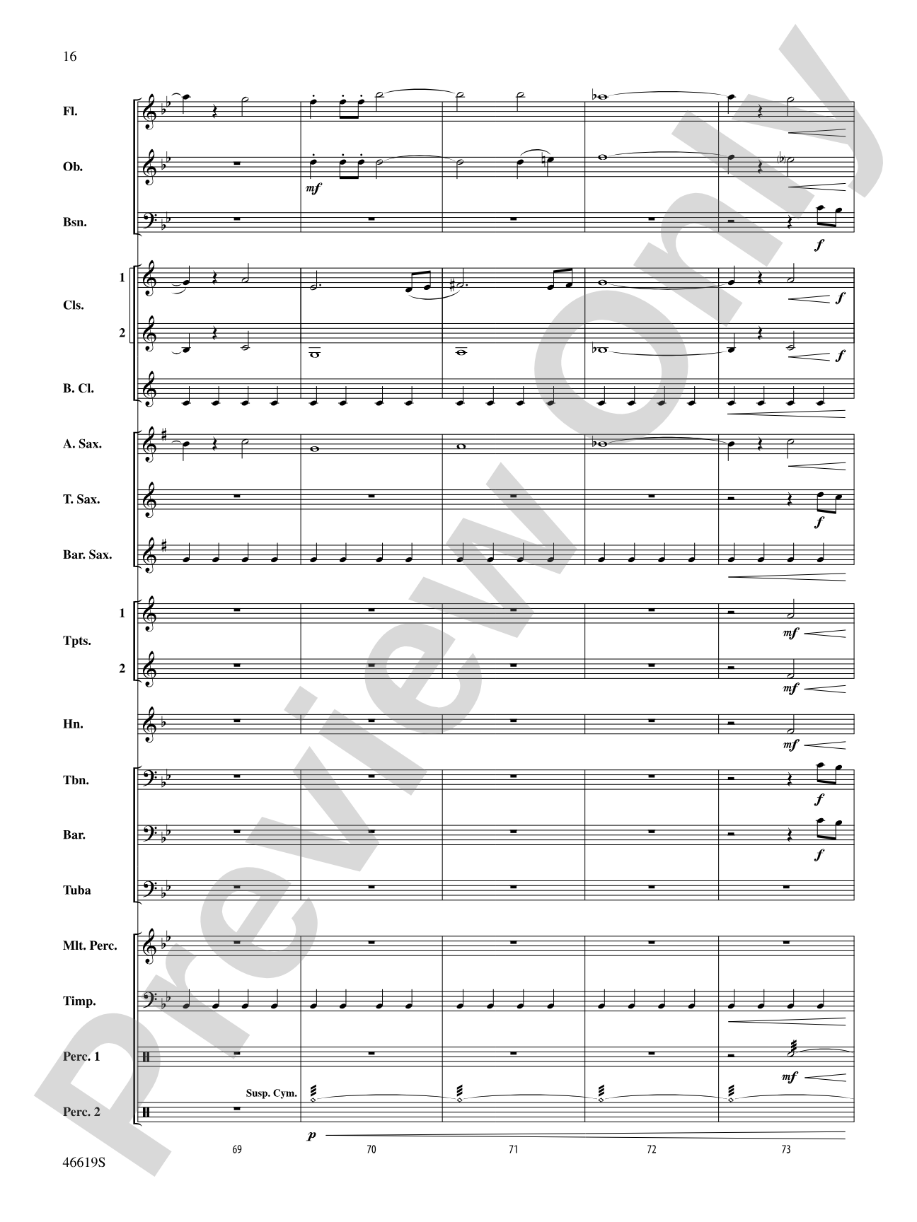 Footprints on the Moon: Concert Band Conductor Score & Parts