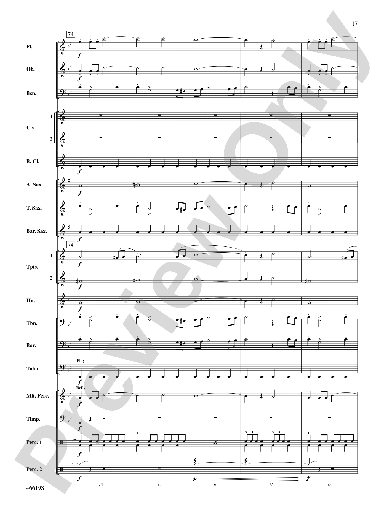 Footprints on the Moon: Concert Band Conductor Score & Parts