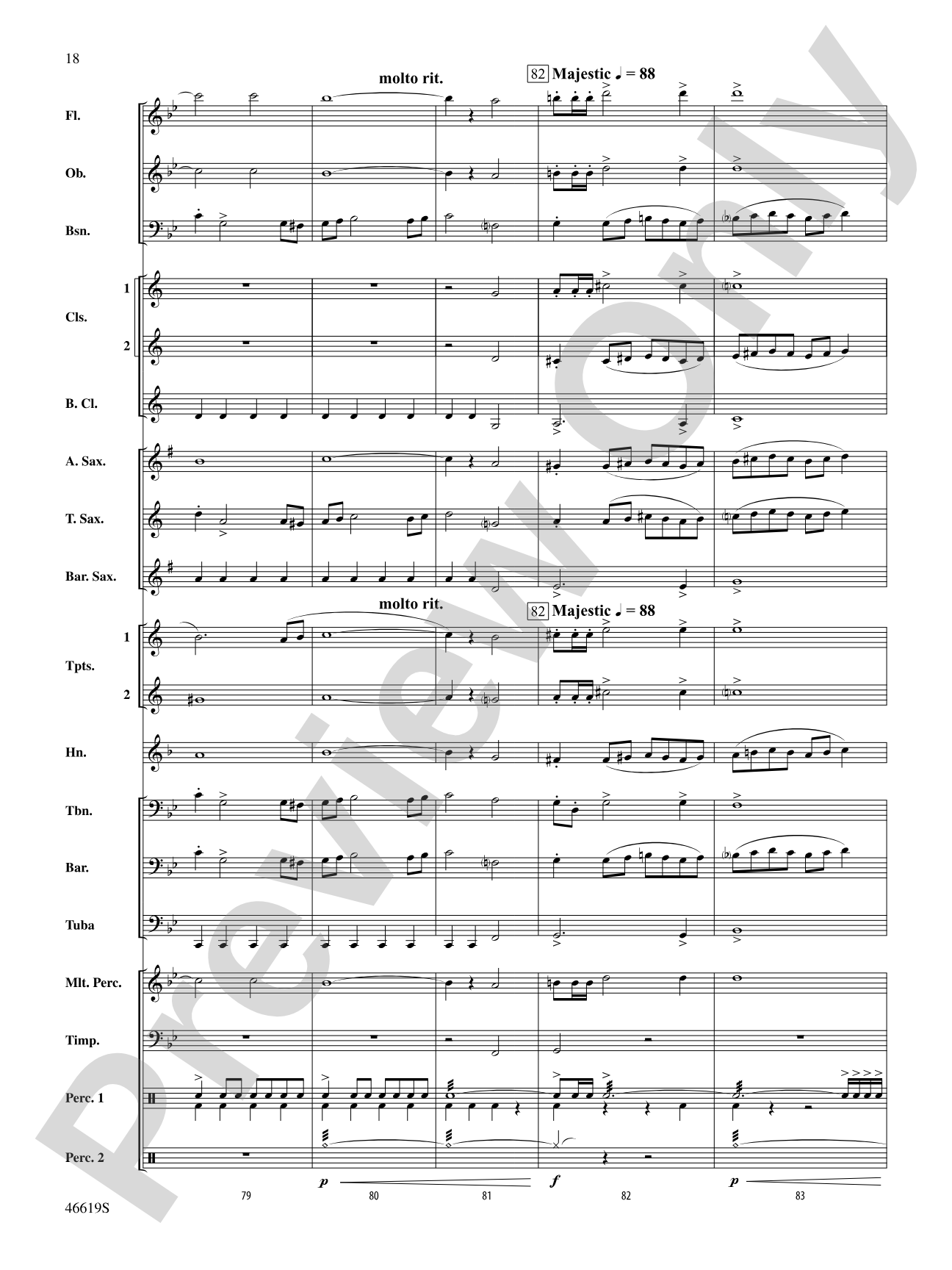 Footprints on the Moon: Concert Band Conductor Score & Parts