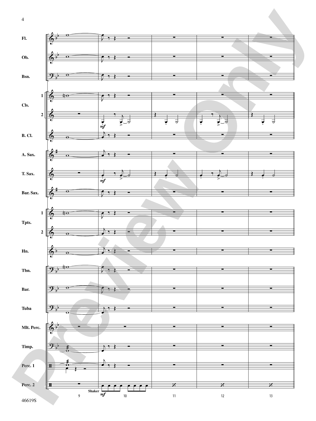 Footprints on the Moon: Concert Band Conductor Score & Parts