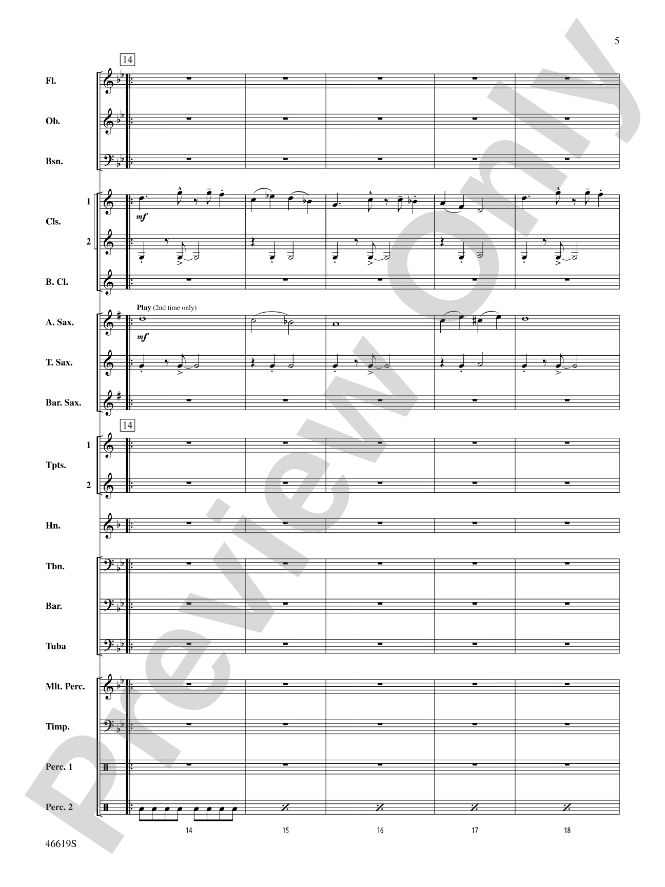 Footprints on the Moon: Concert Band Conductor Score & Parts