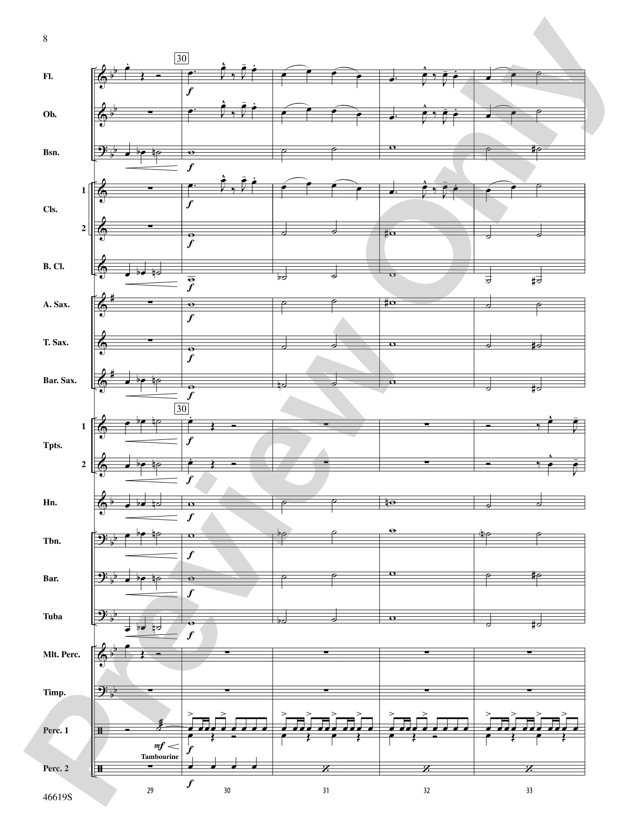 Footprints on the Moon: Concert Band Conductor Score & Parts
