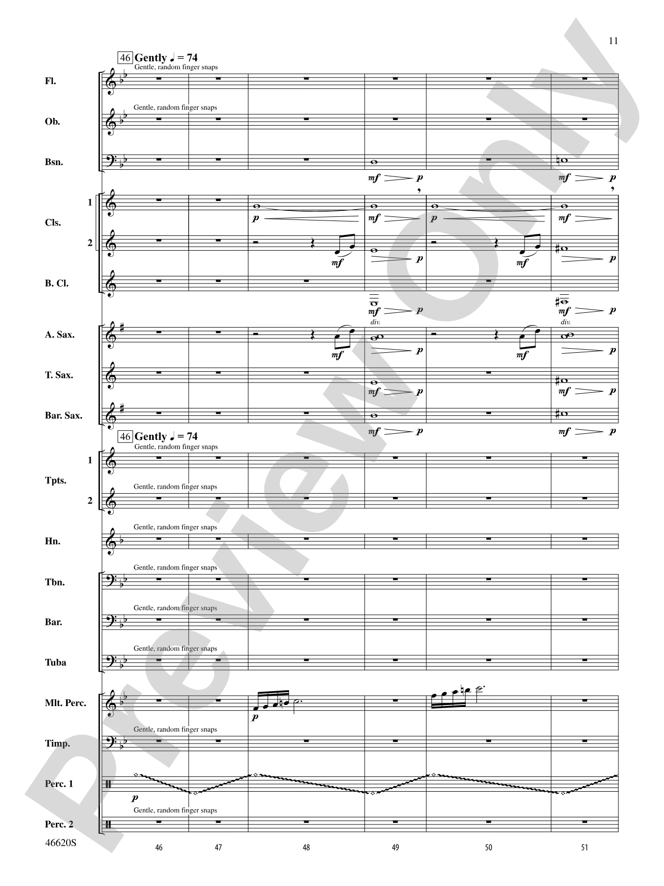 Autumn Rains: Concert Band Conductor Score & Parts