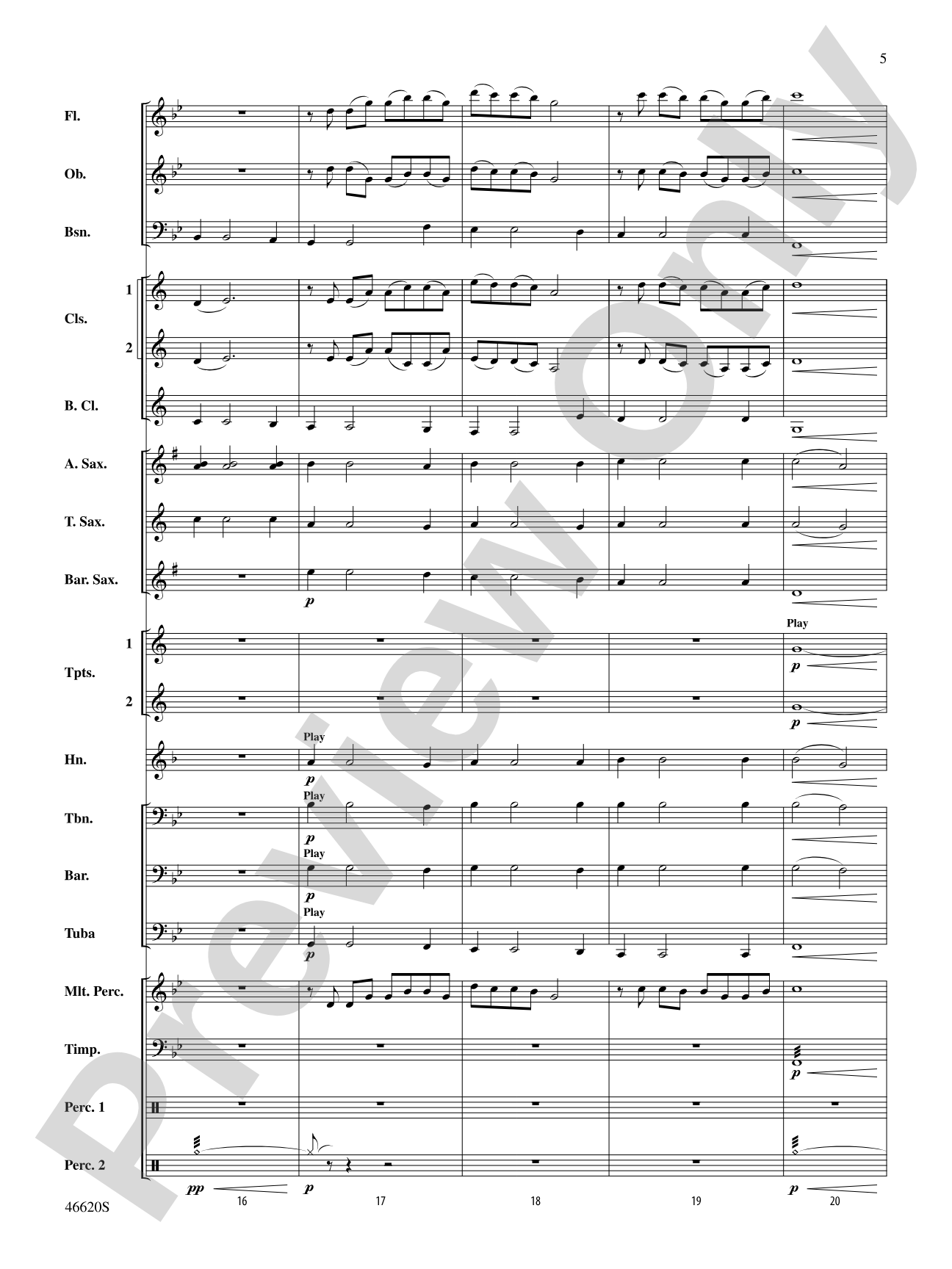 Autumn Rains: Concert Band Conductor Score & Parts