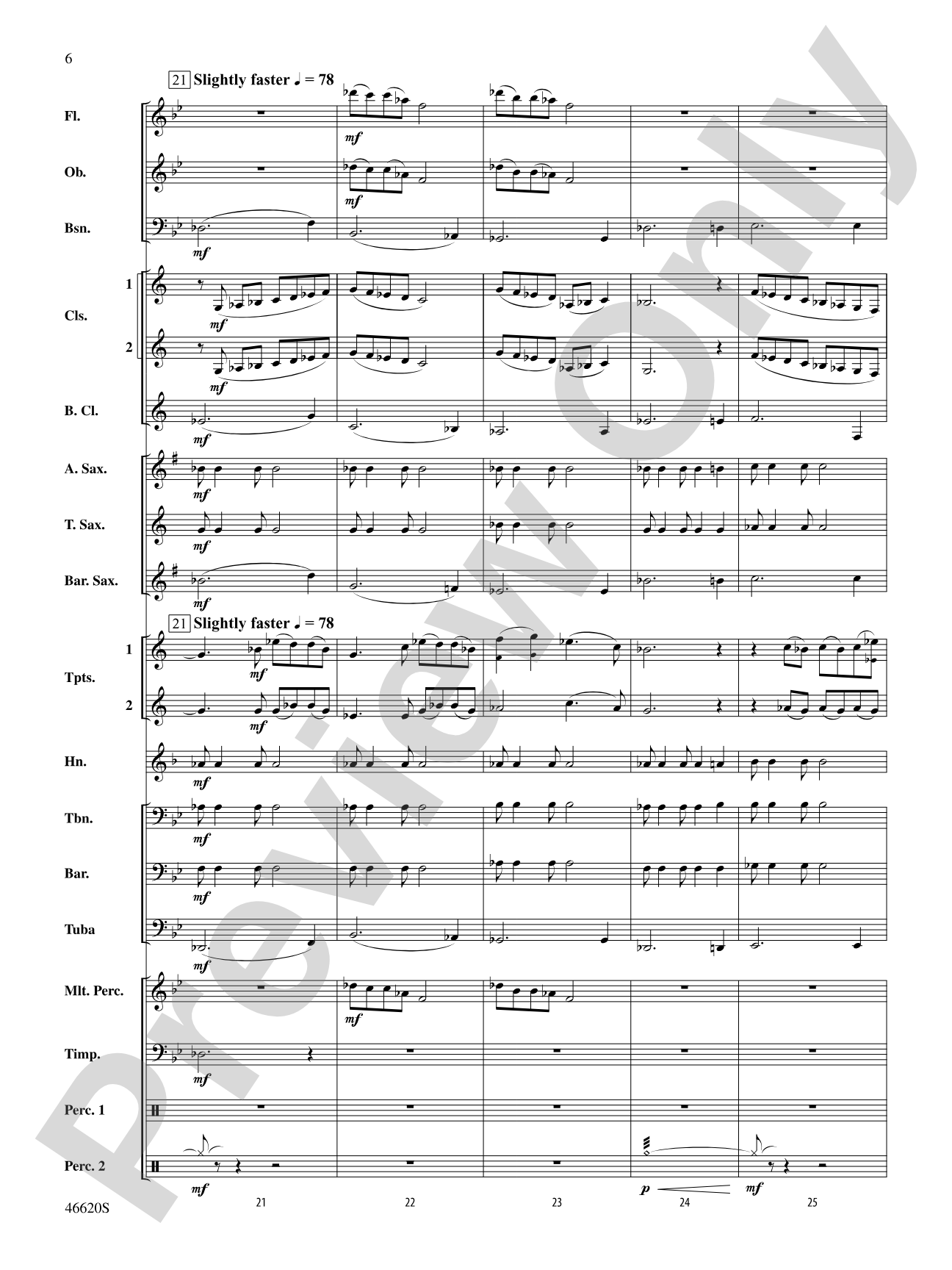 Autumn Rains: Concert Band Conductor Score & Parts