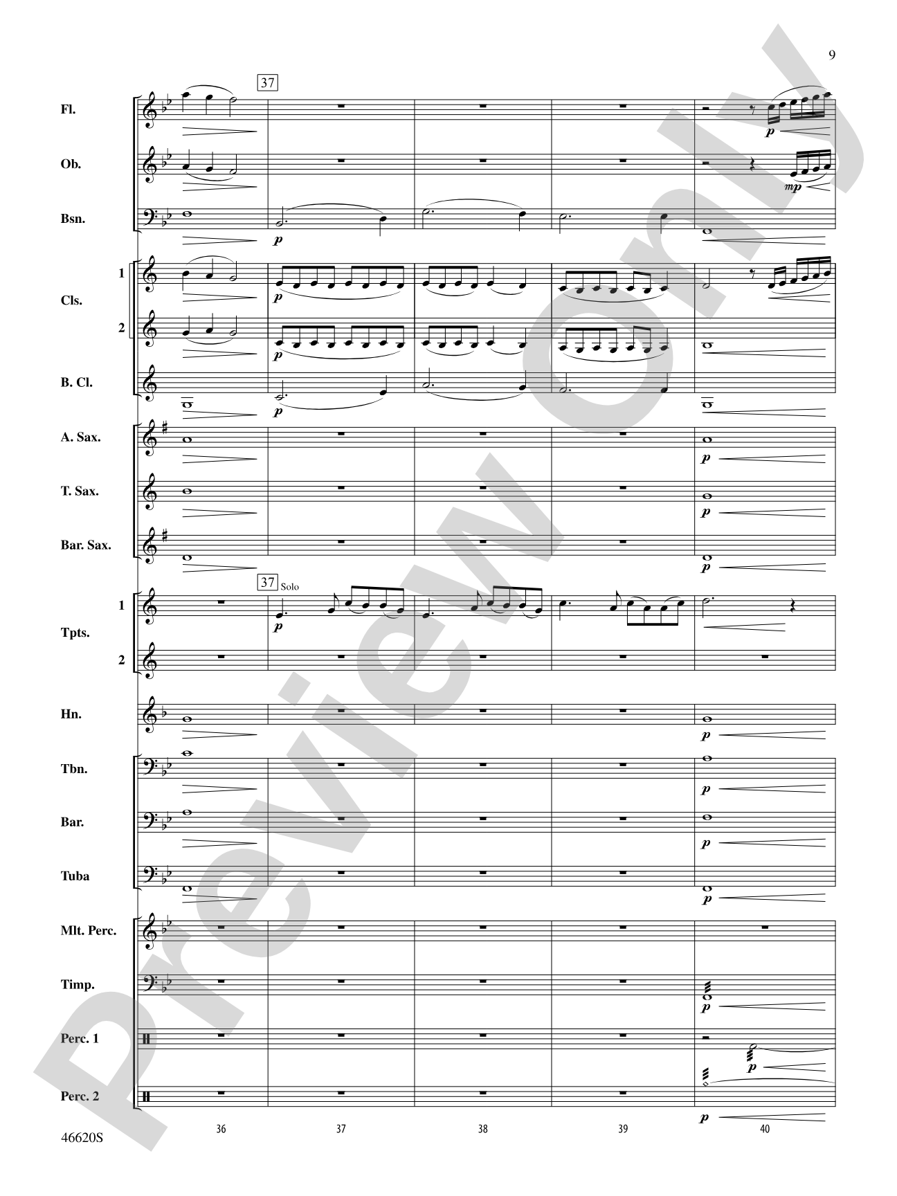 Autumn Rains: Concert Band Conductor Score & Parts